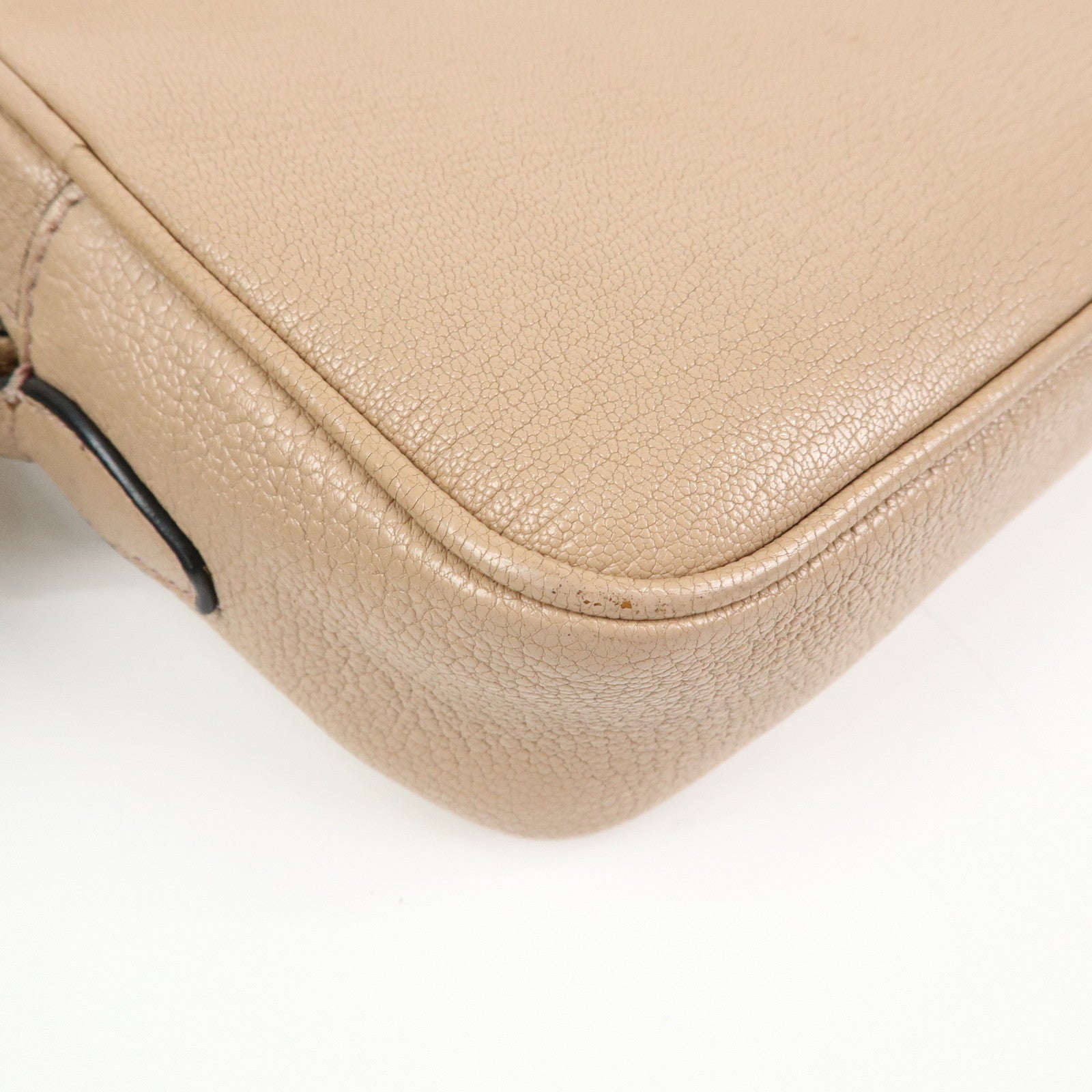 MIU MIU Madras Leather Camera Bag Shoulder Bag Crossbody Bag Beige