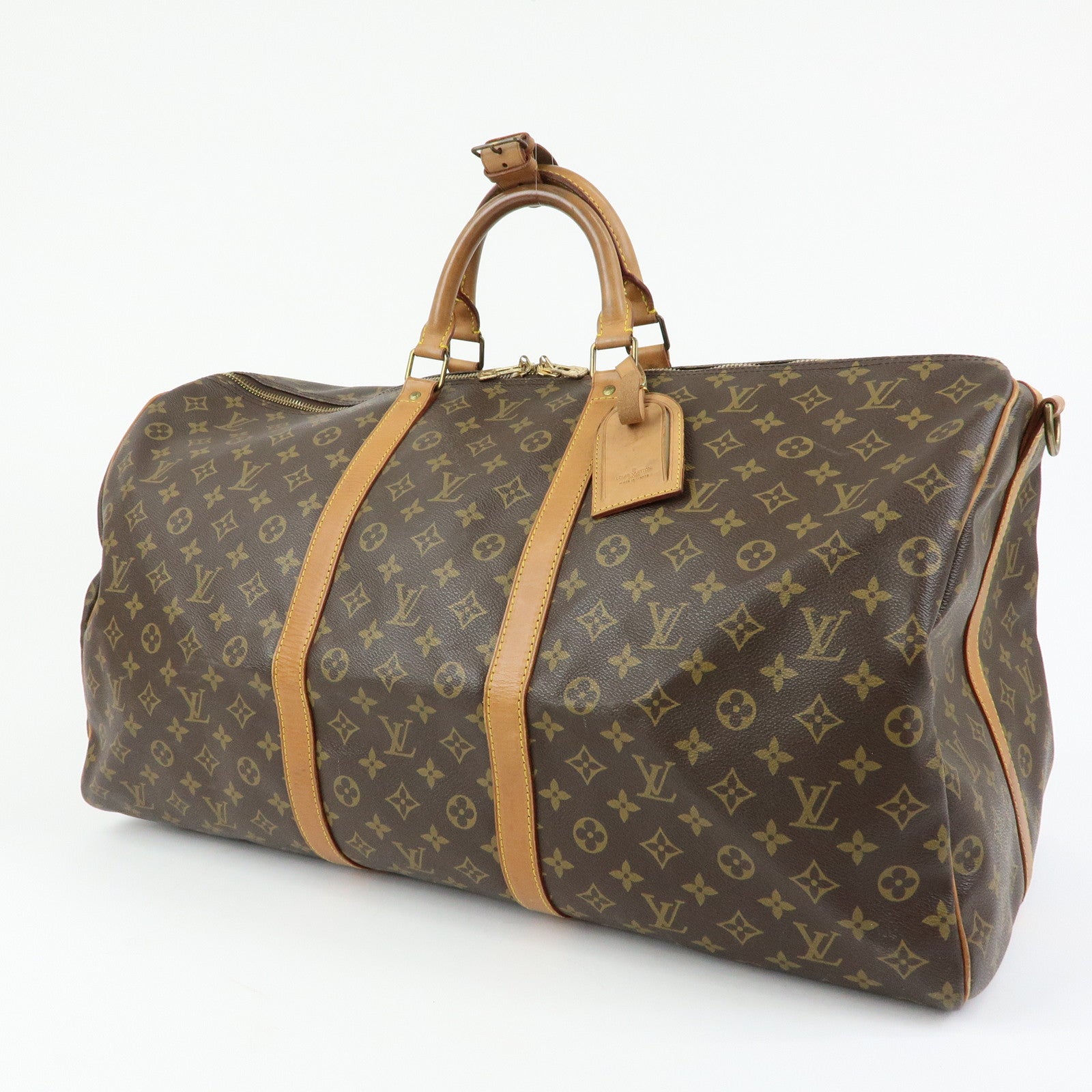 Louis Vuitton Monogram Keep All 60 Boston Bag Brown M41422