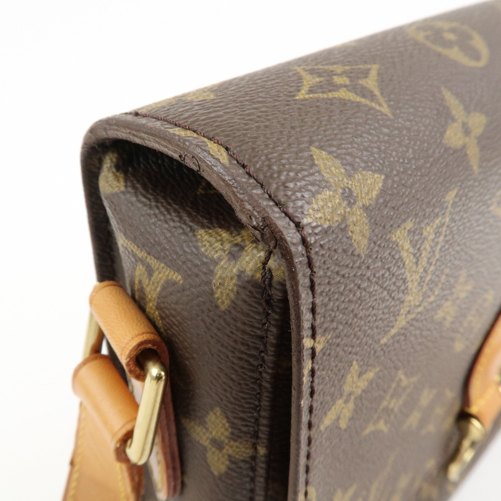 Louis Vuitton Monogram Saint Cloud GM Shoulder Bag Brown M51242 Used
