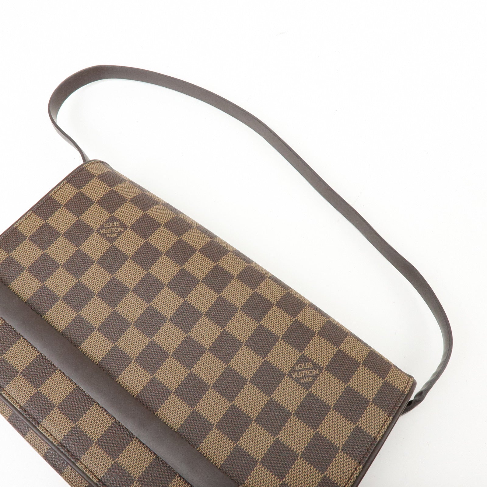 Louis Vuitton Damier Ebene Tribeca Long Shoulder Hand Bag N51160