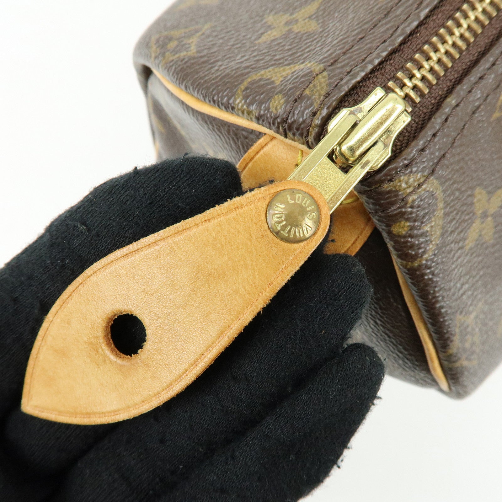 Louis Vuitton Monogram Speedy 25 Boston Bag Hand Bag Brown M41528
