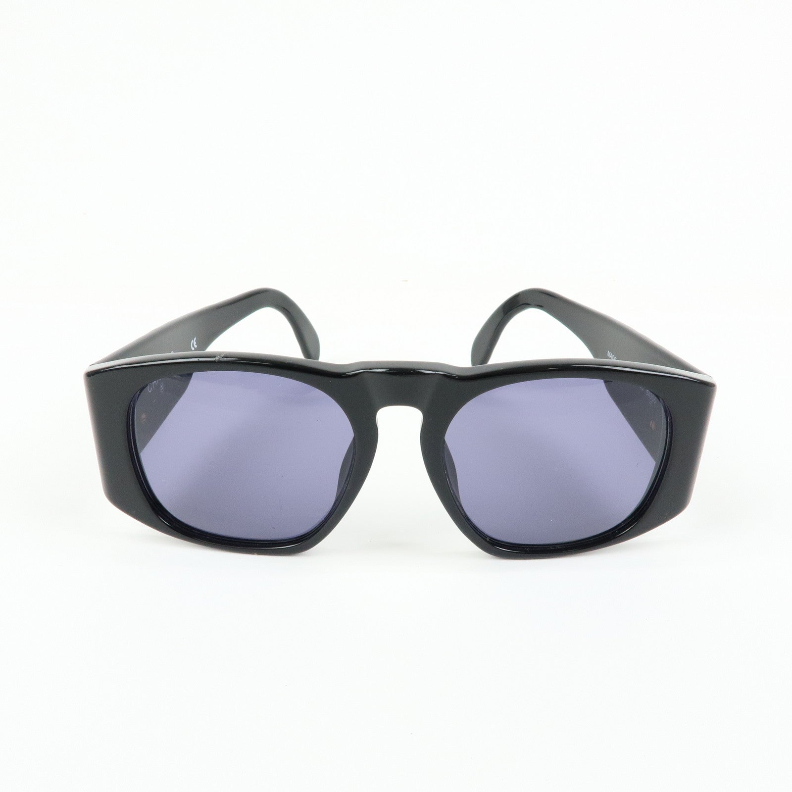 CHANEL COCO Mark Matelasse Plastic Sunglasses Black 01450 94305