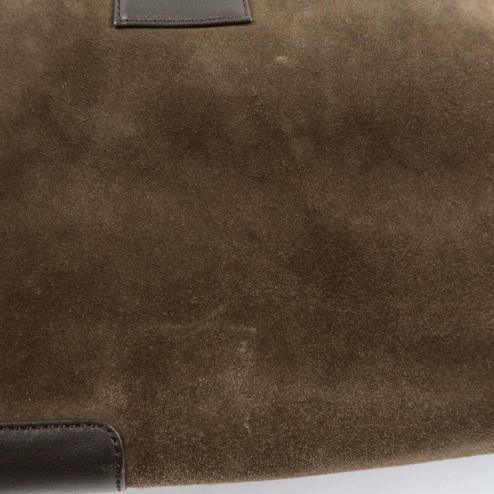 LOEWE Anagram Amazona36 Suede Leather Hand Bag Boston Bag Brown