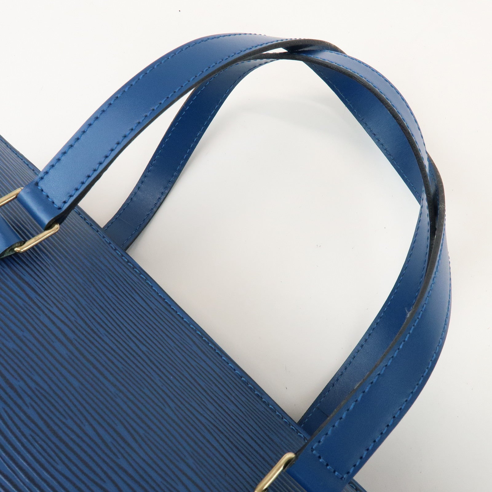 Louis Vuitton Epi Soufflot Shoulder Bag Hand Bag Toledo Blue M52225