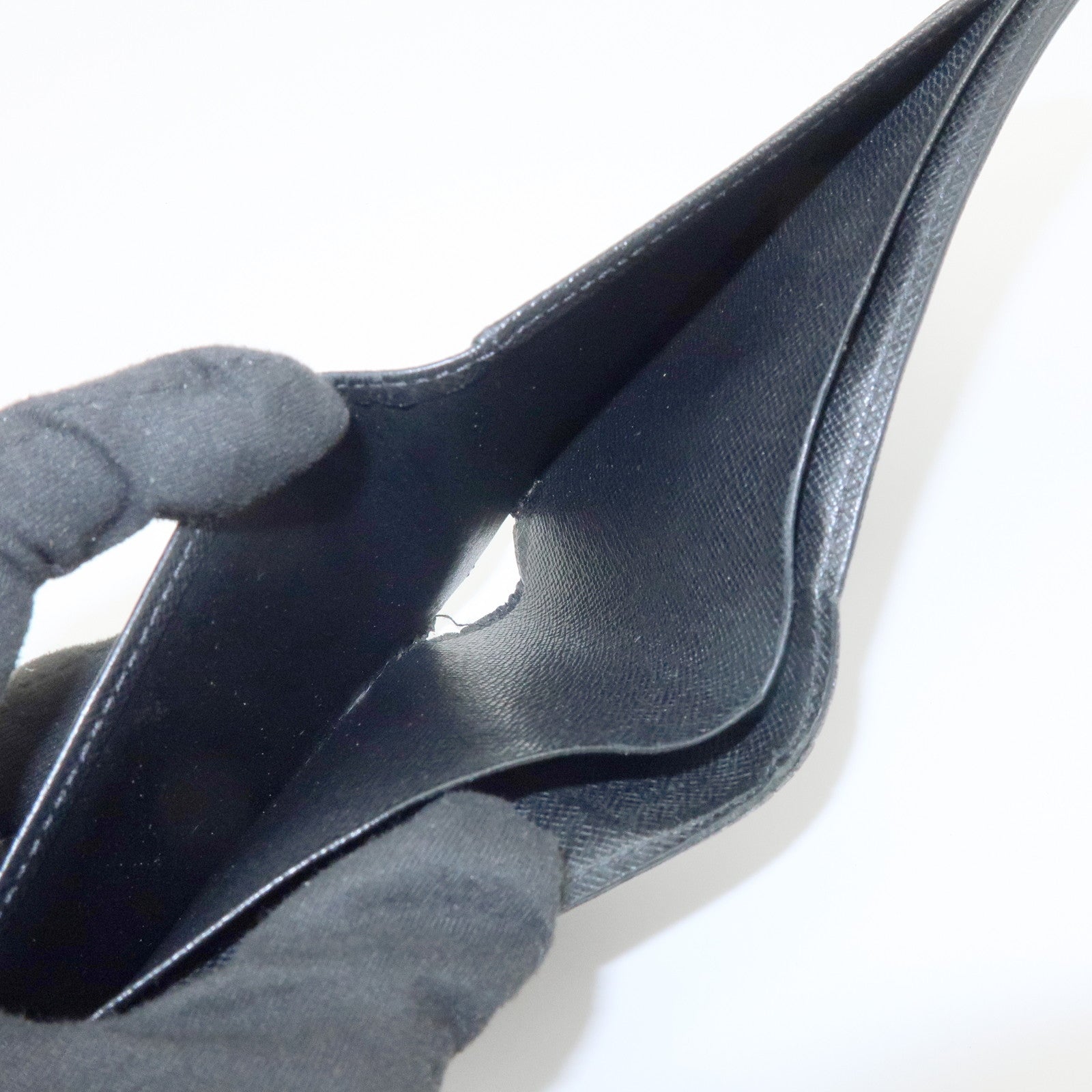 Louis Vuitton Damier Graphite Set of Compact Wallet N62664/N62663