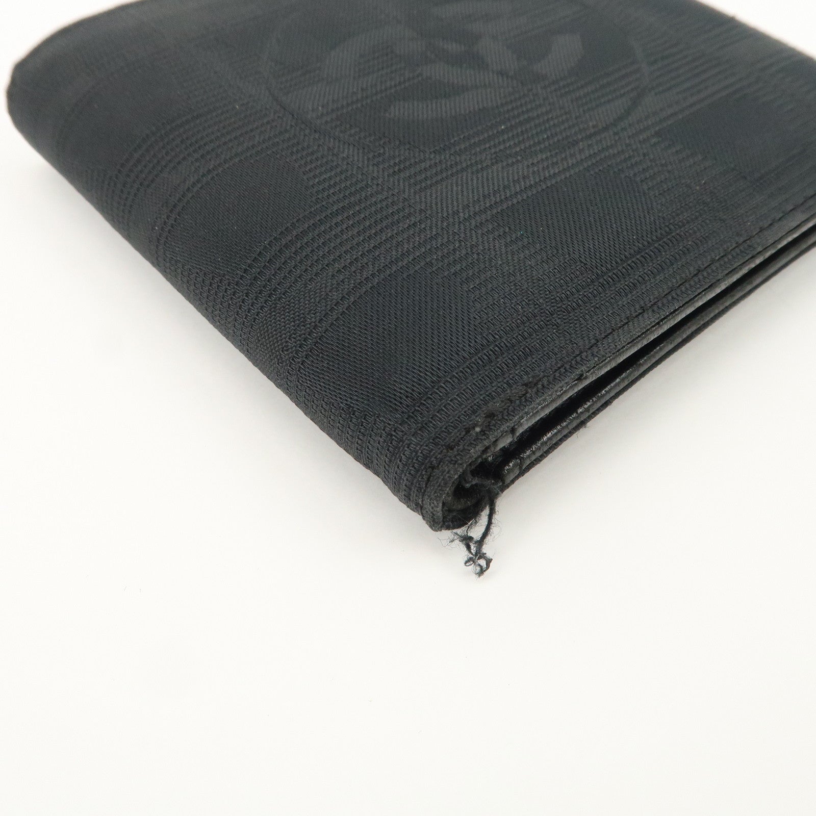 CHANEL New Travel Line Nylon Bi-fold Wallet Black