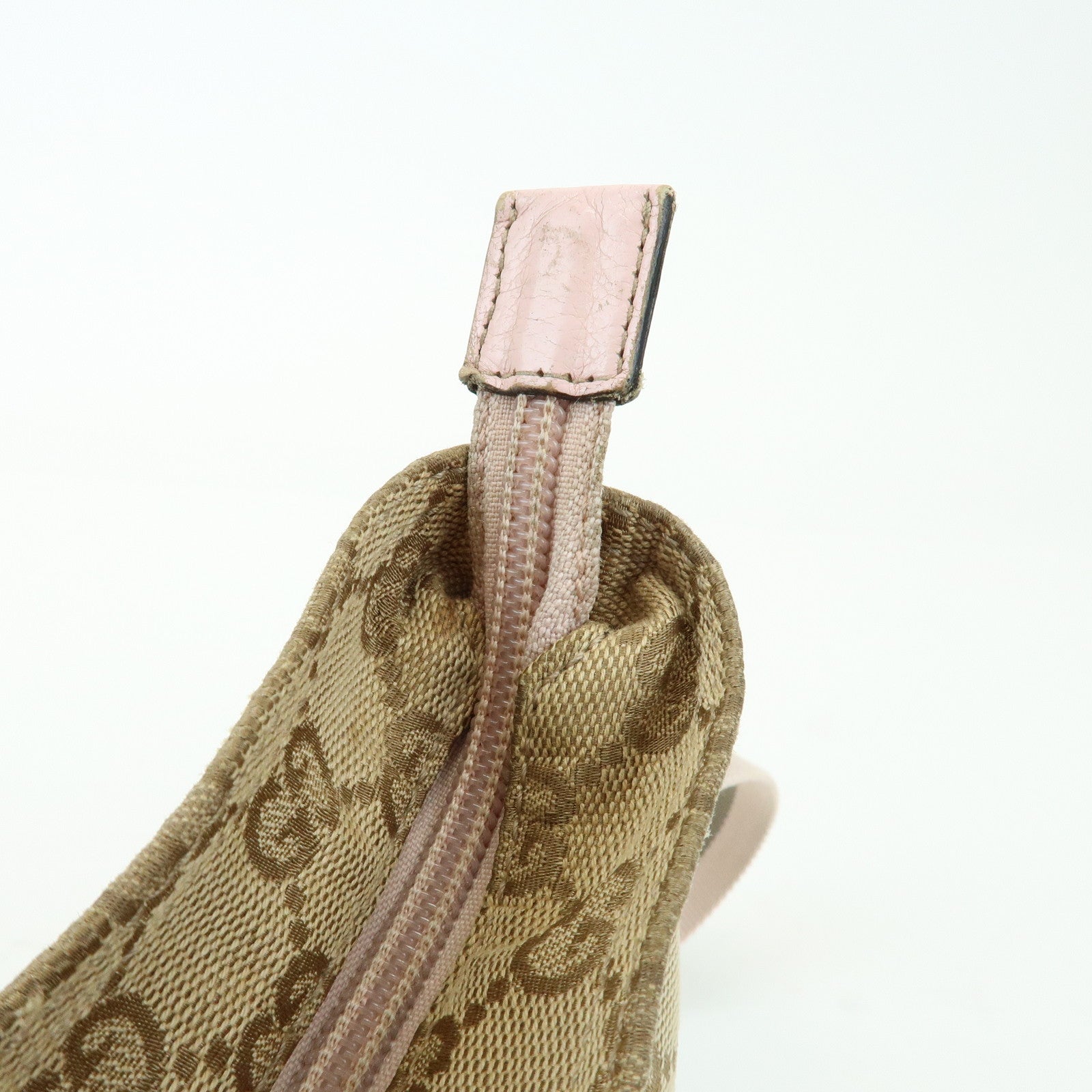 GUCCI Sherry GG Canvas Leather Shoulder Bag Crossbody Bag 189749