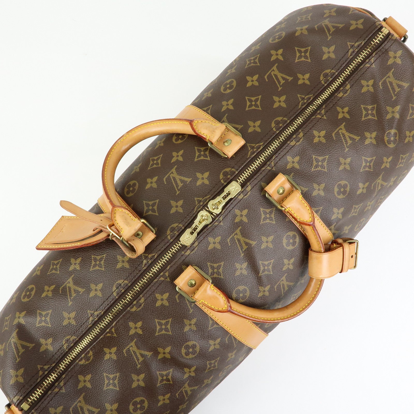 Louis Vuitton Monogram Keep All Bandouliere 55 Boston Bag M41414