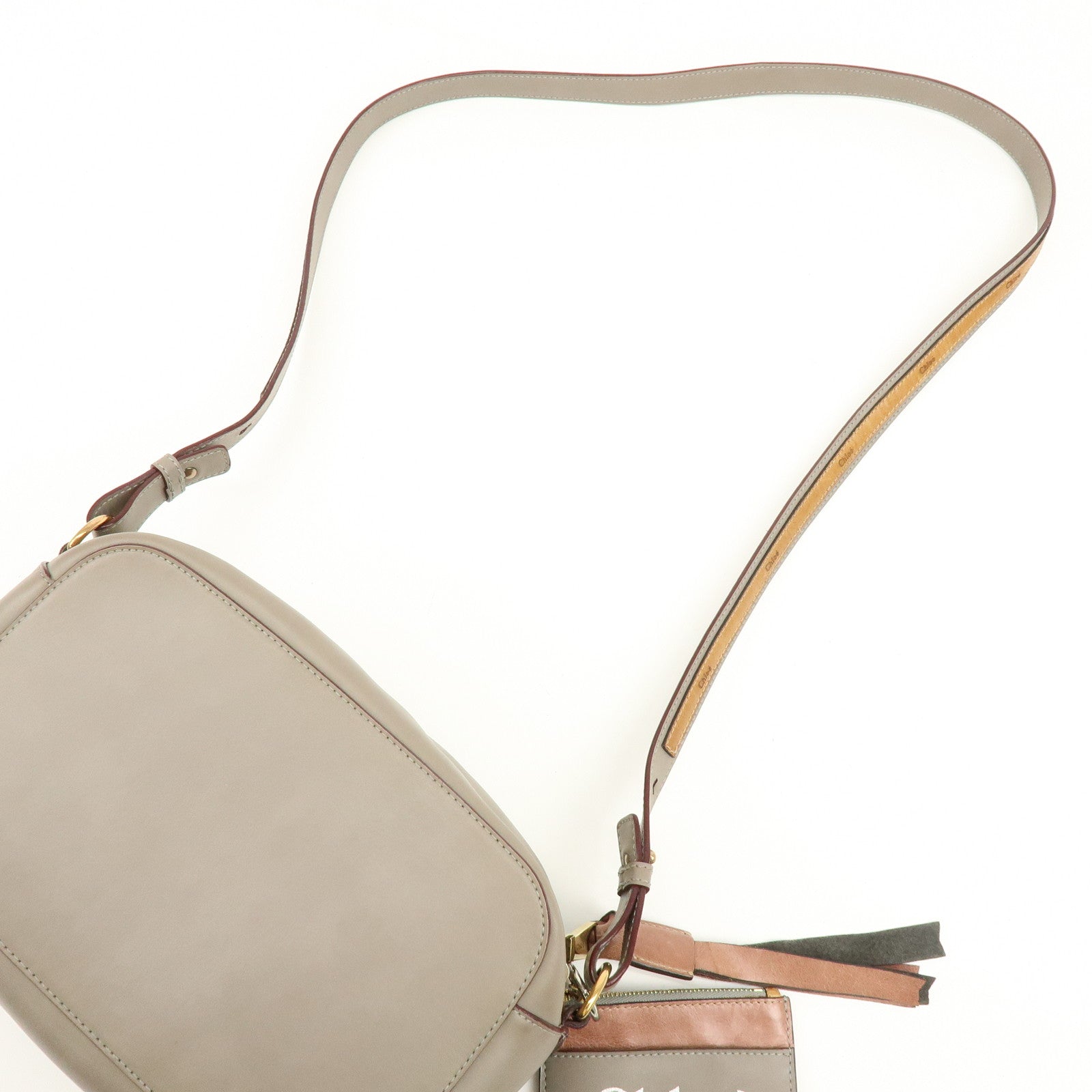 Chloe Sam Leather Shoulder Bag Crossbody Bag Brown Camel