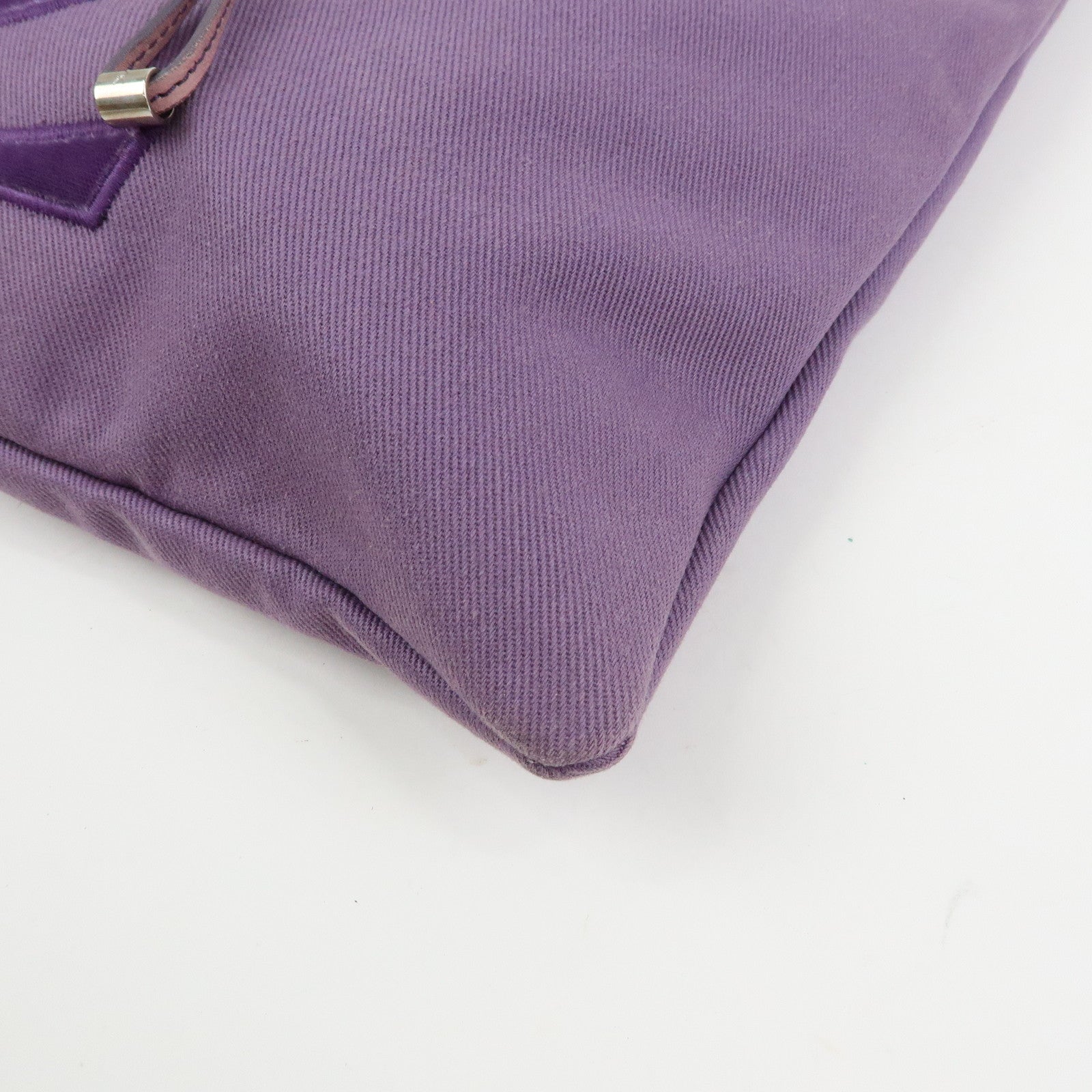 SAINT LAURENT PARIS Kahala Cassandra Canvas Tote Bag Purple 121631