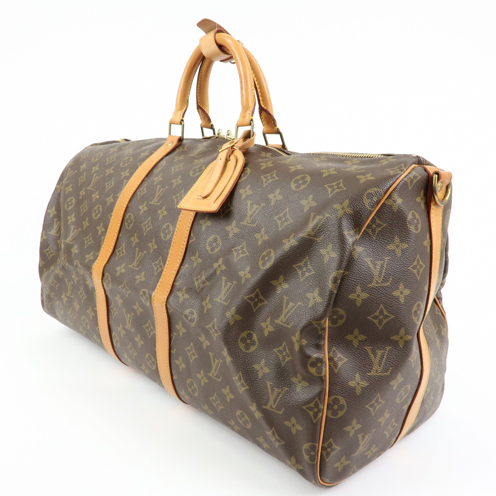 Louis Vuitton Monogram Keep All Bandouliere 55 Boston Bag M41414