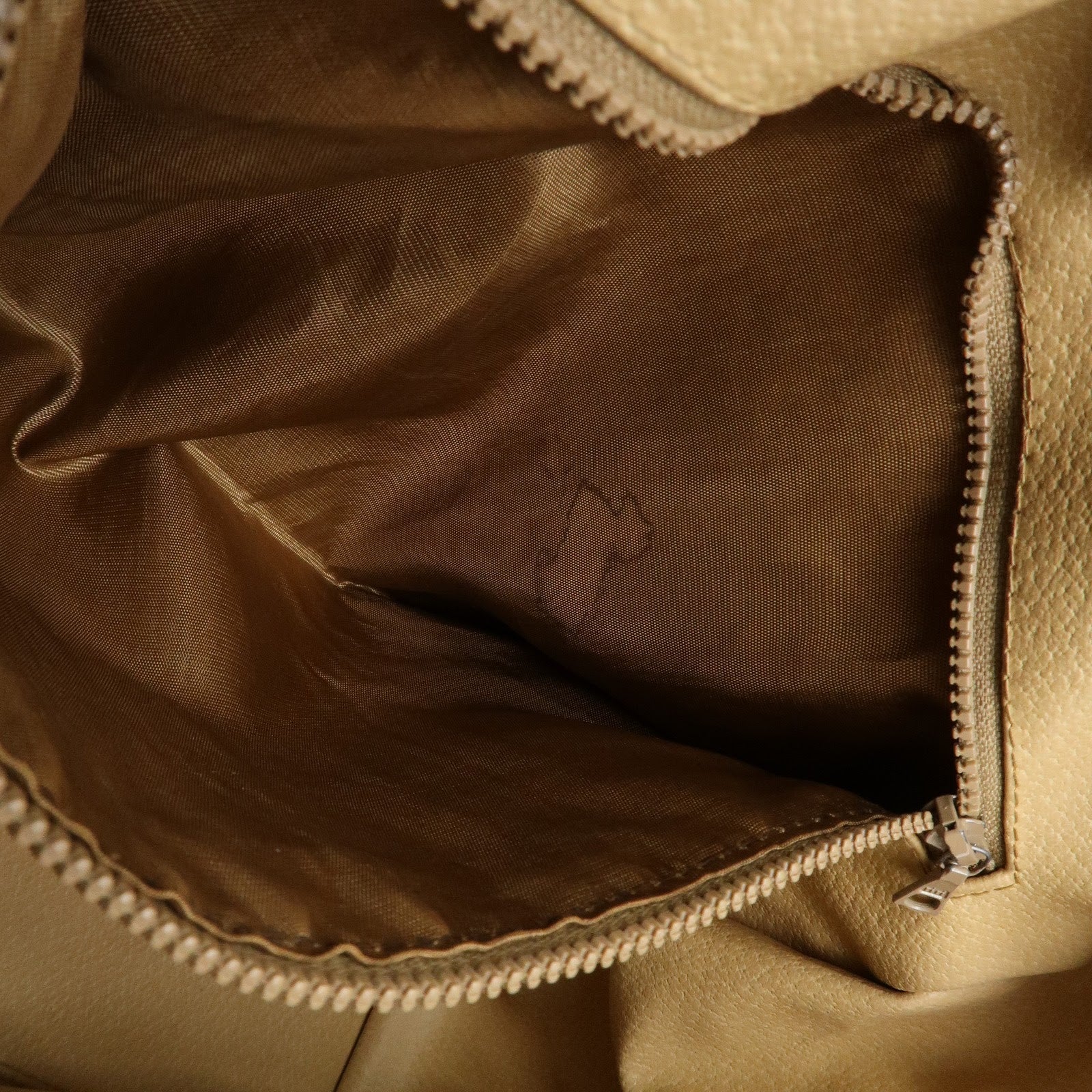 CELINE Macadam PVC Leather Hand Bag Boston Bag Brown