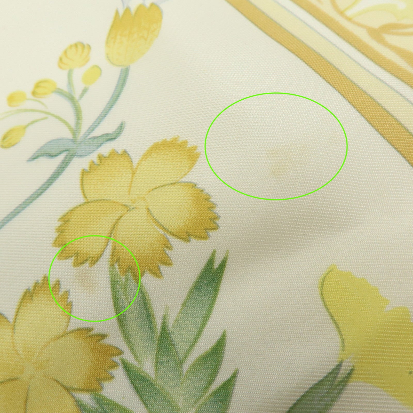 HERMES Carre90 Silk 100% oeillets sauvages et autres caryophyllales