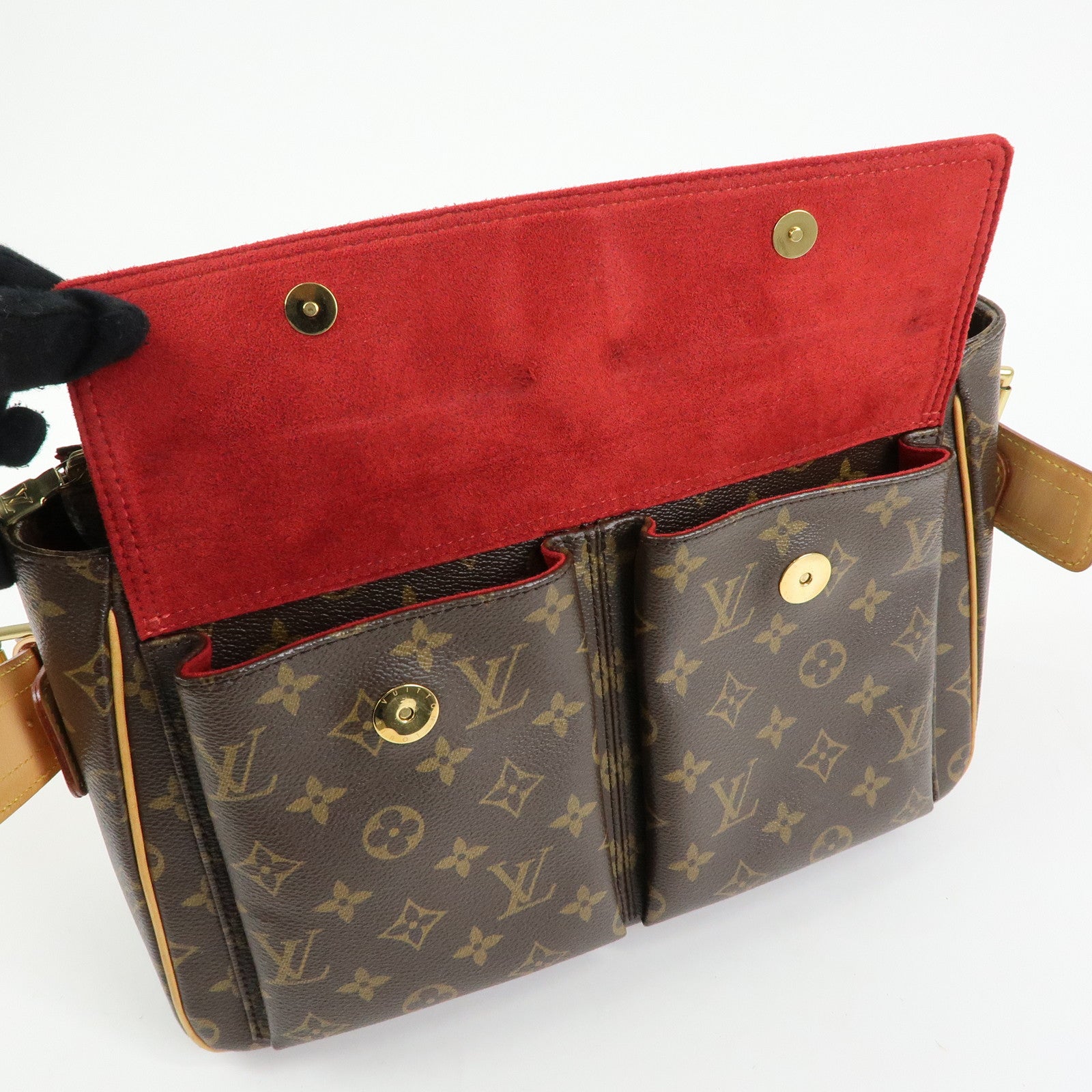 Louis Vuitton Monogram Viva Cite GM Shoulder Bag Brown M51163