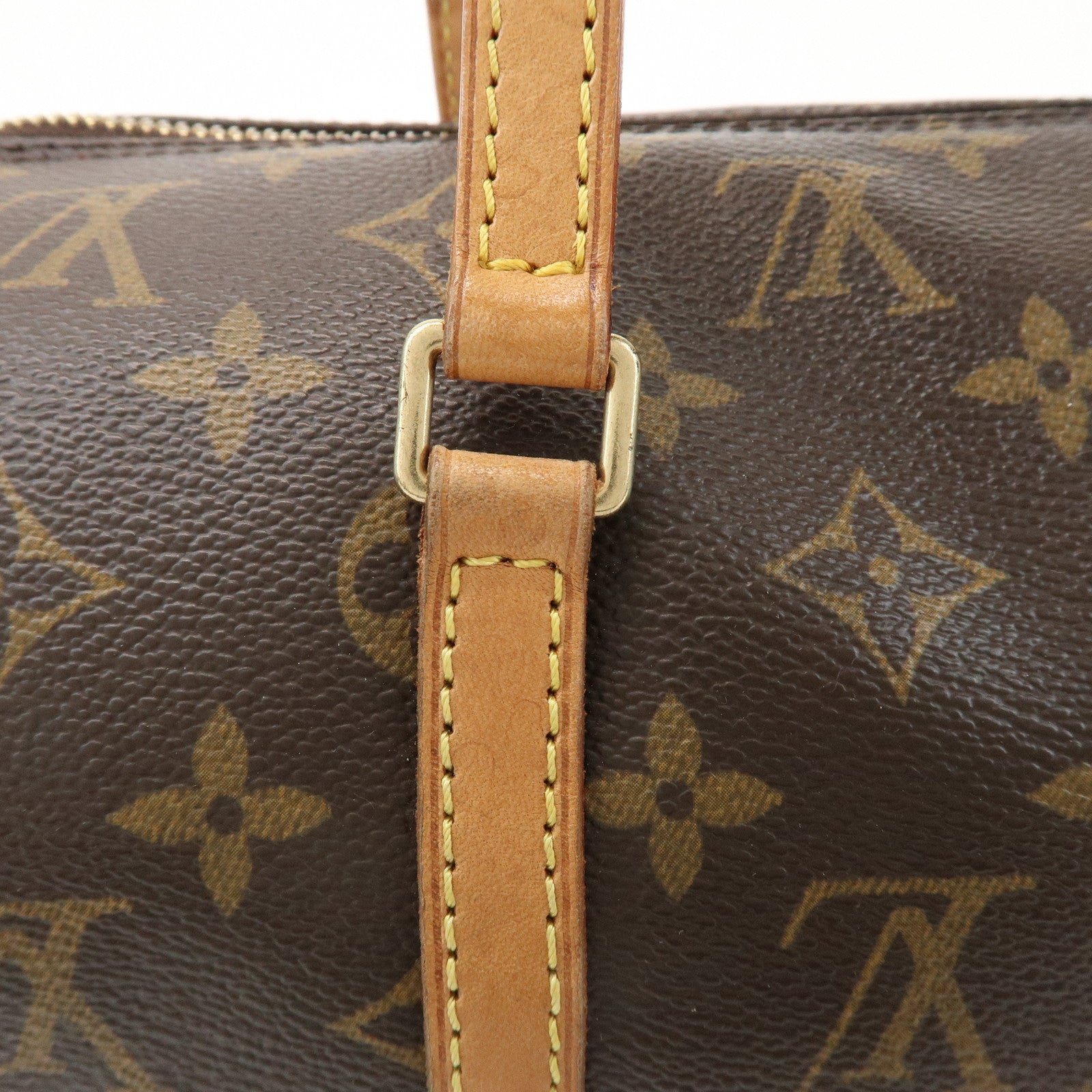 Louis Vuitton Monogram Papillon 30 Hand Bag Brown M51385