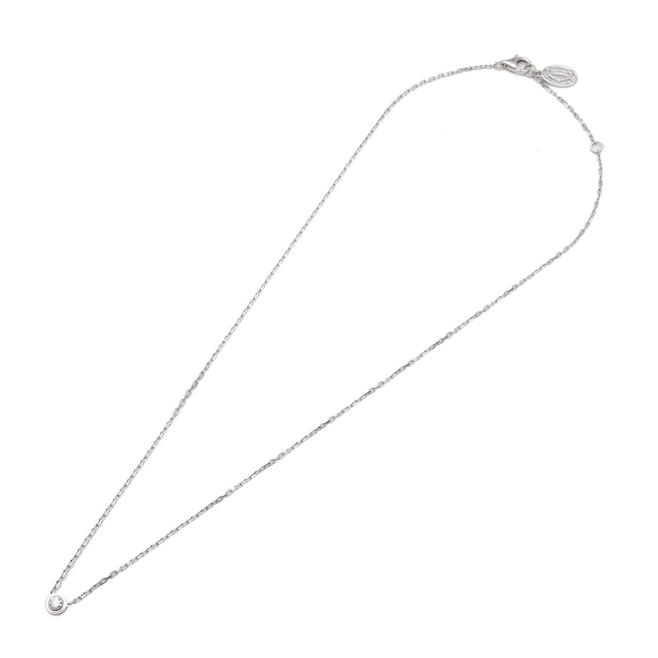 Cartier Diamants Legers Necklace SM Diamond D'amour 0.09ct 750WG