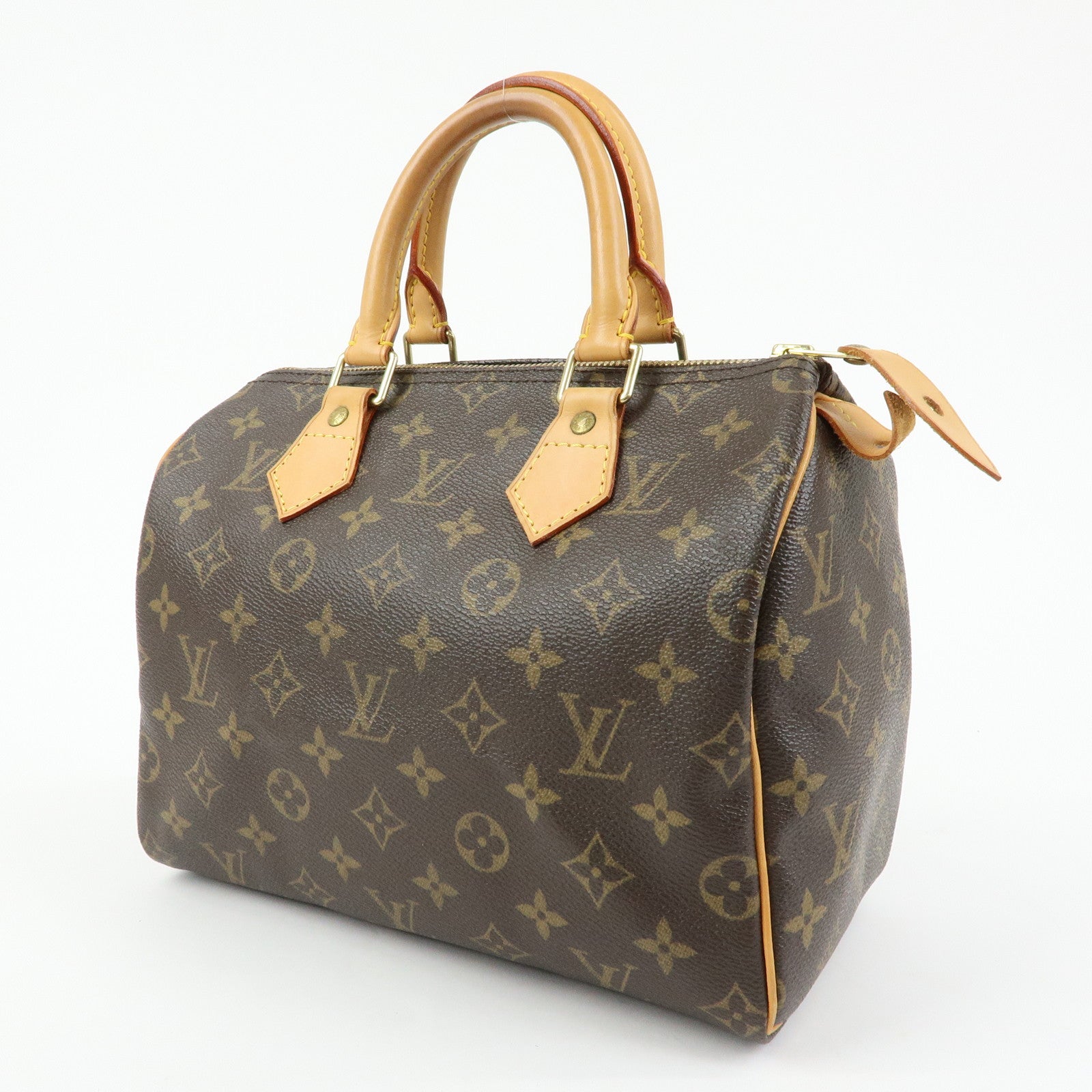 Louis Vuitton Monogram Speedy 25 Boston Bag Hand Bag Brown M41528