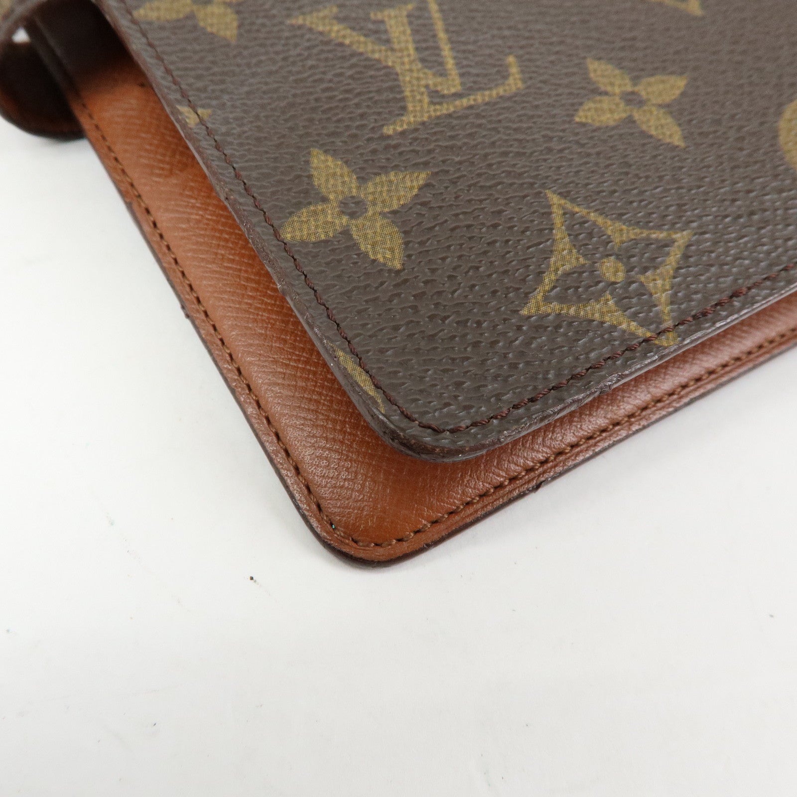 Louis Vuitton Monogram Agenda MM Planner Cover Brown R20105