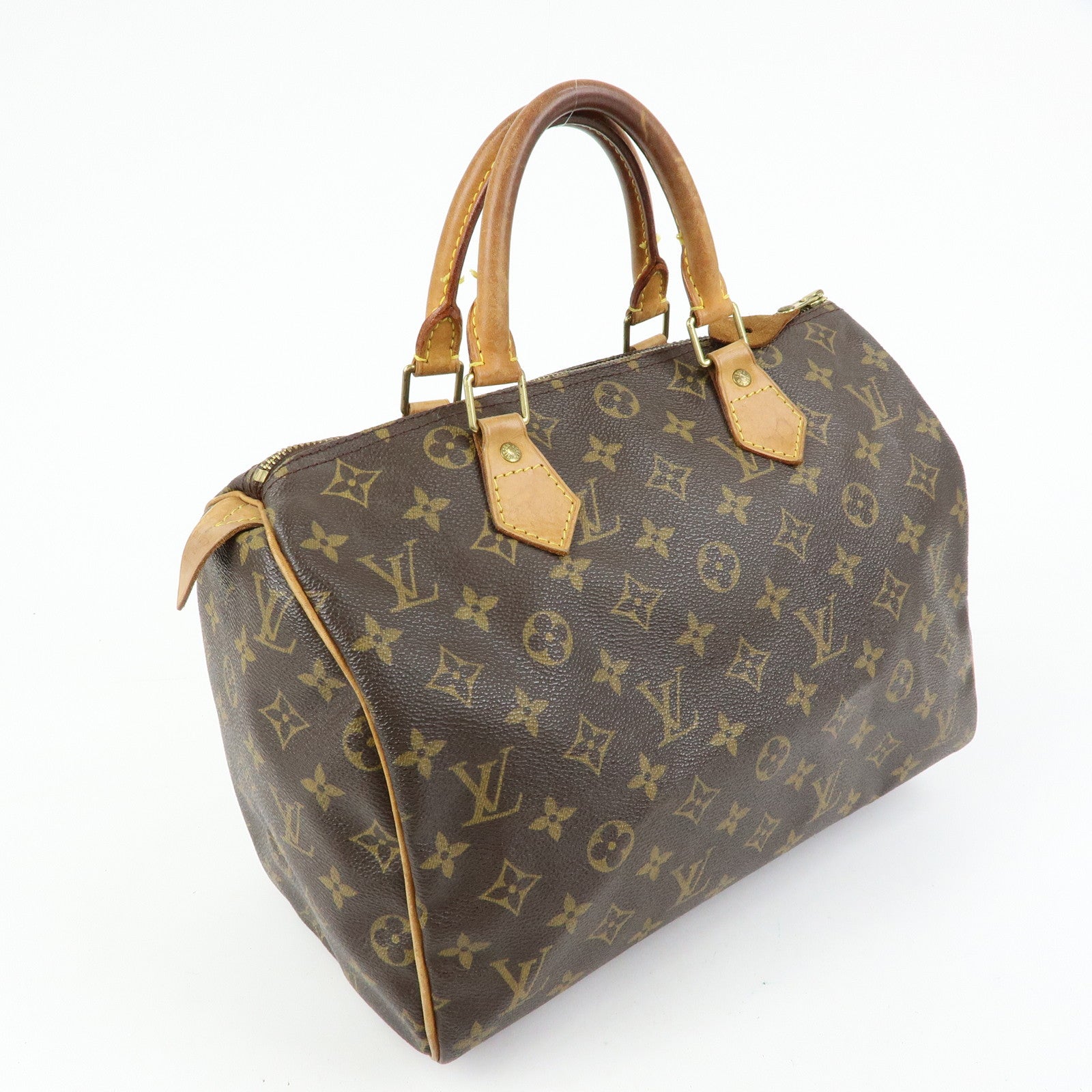 Louis Vuitton Monogram Speedy 30 Boston Bag Hand Bag Brown M41526