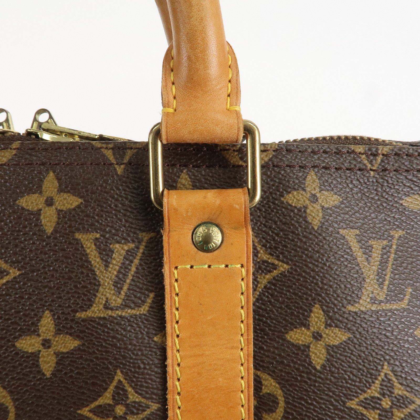 Louis Vuitton Monogram Keep All 50 Bag Boston Bag Brown M41426 Used