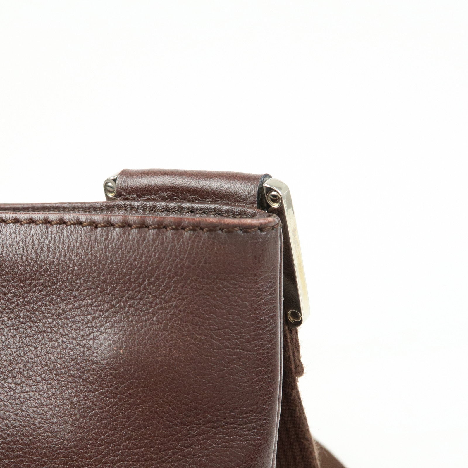 LOEWE Anagram Leather Shoulder Bag Crossbody Bag Brown