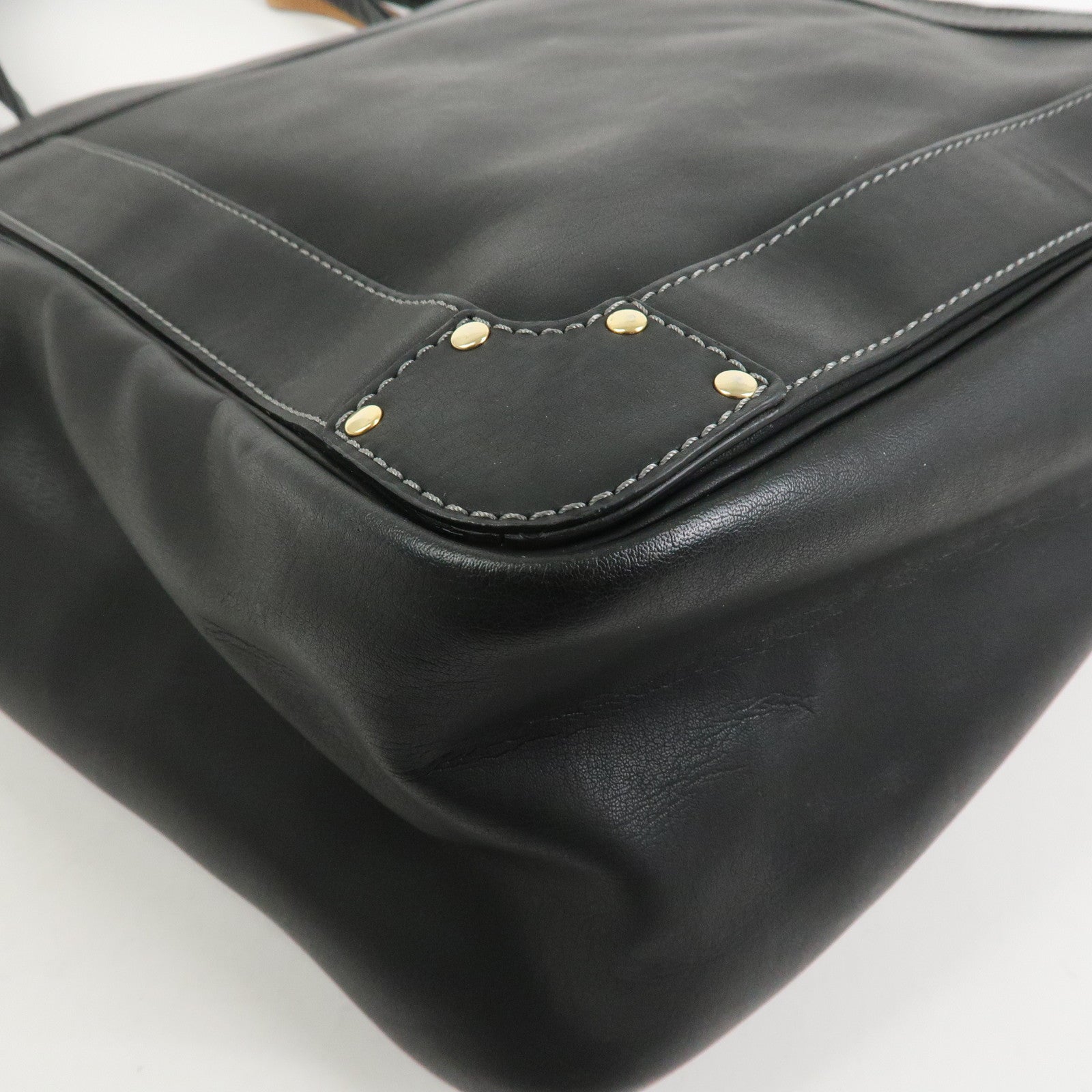 Chloe Eden Leather Tote Bag Shoulder Bag Hand Bag Black