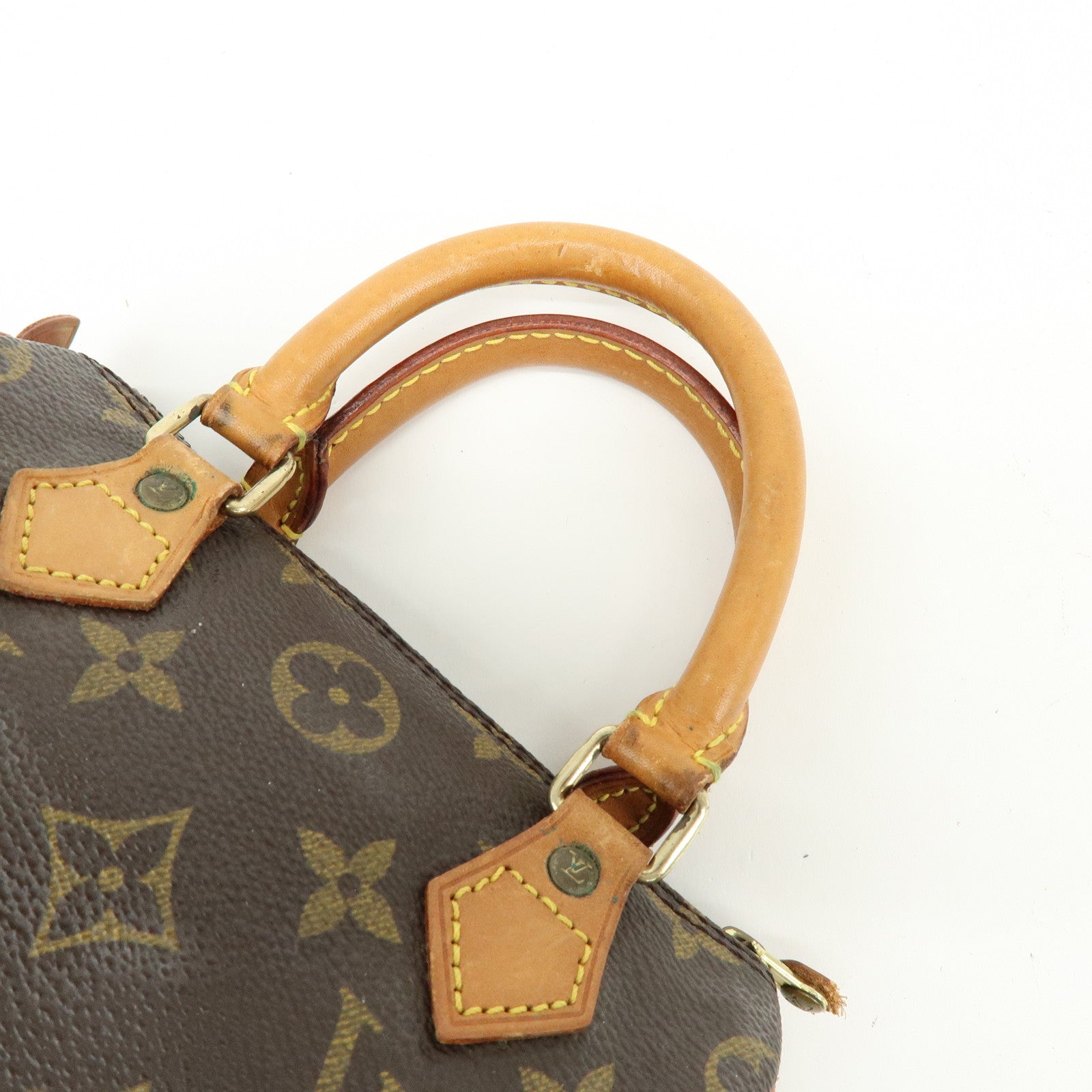 Louis Vuitton Monogram Mini Speedy Hand Bag & Strap Brown M41534
