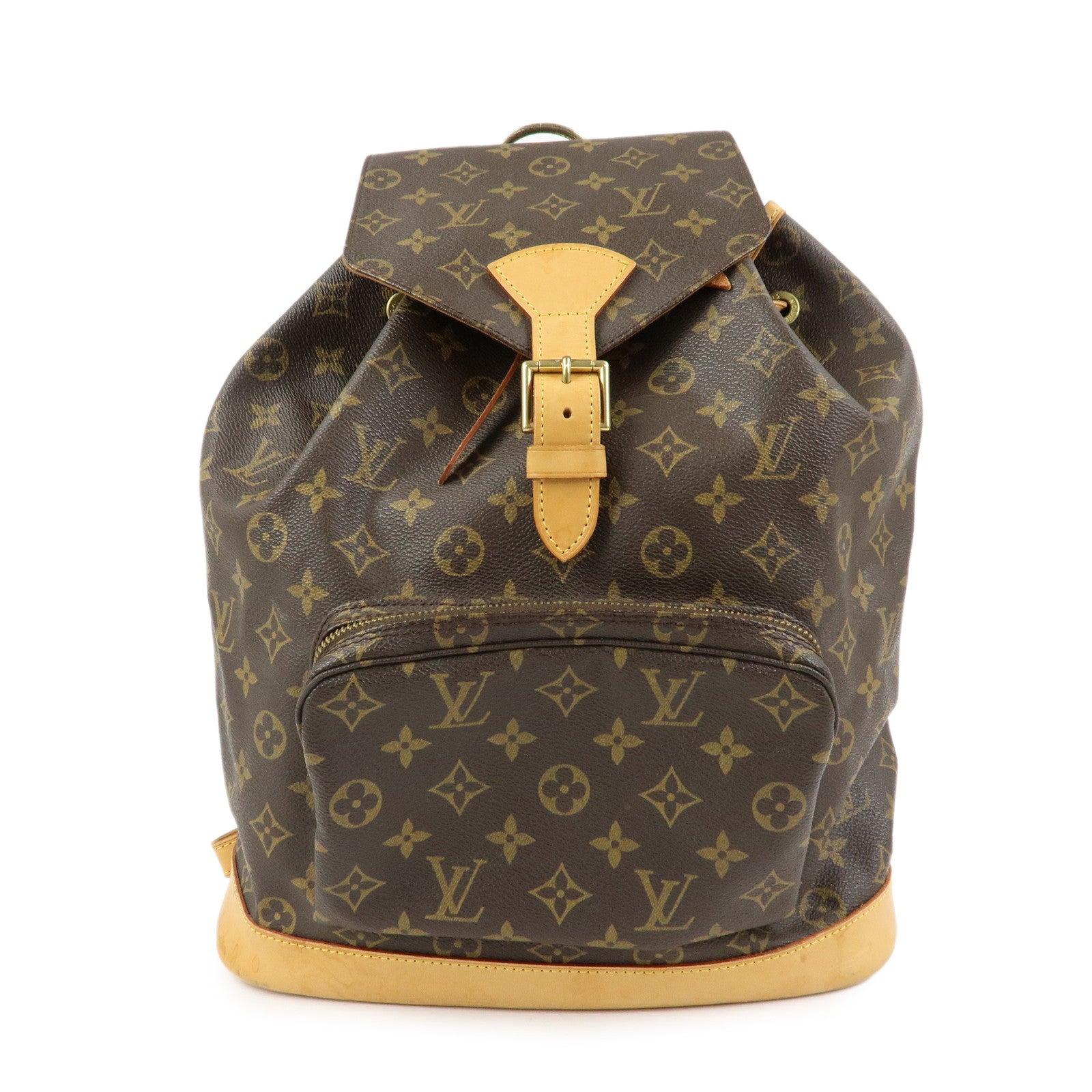 Louis Vuitton Monogram Montsouris GM Backpack Rucksack Brown M51135