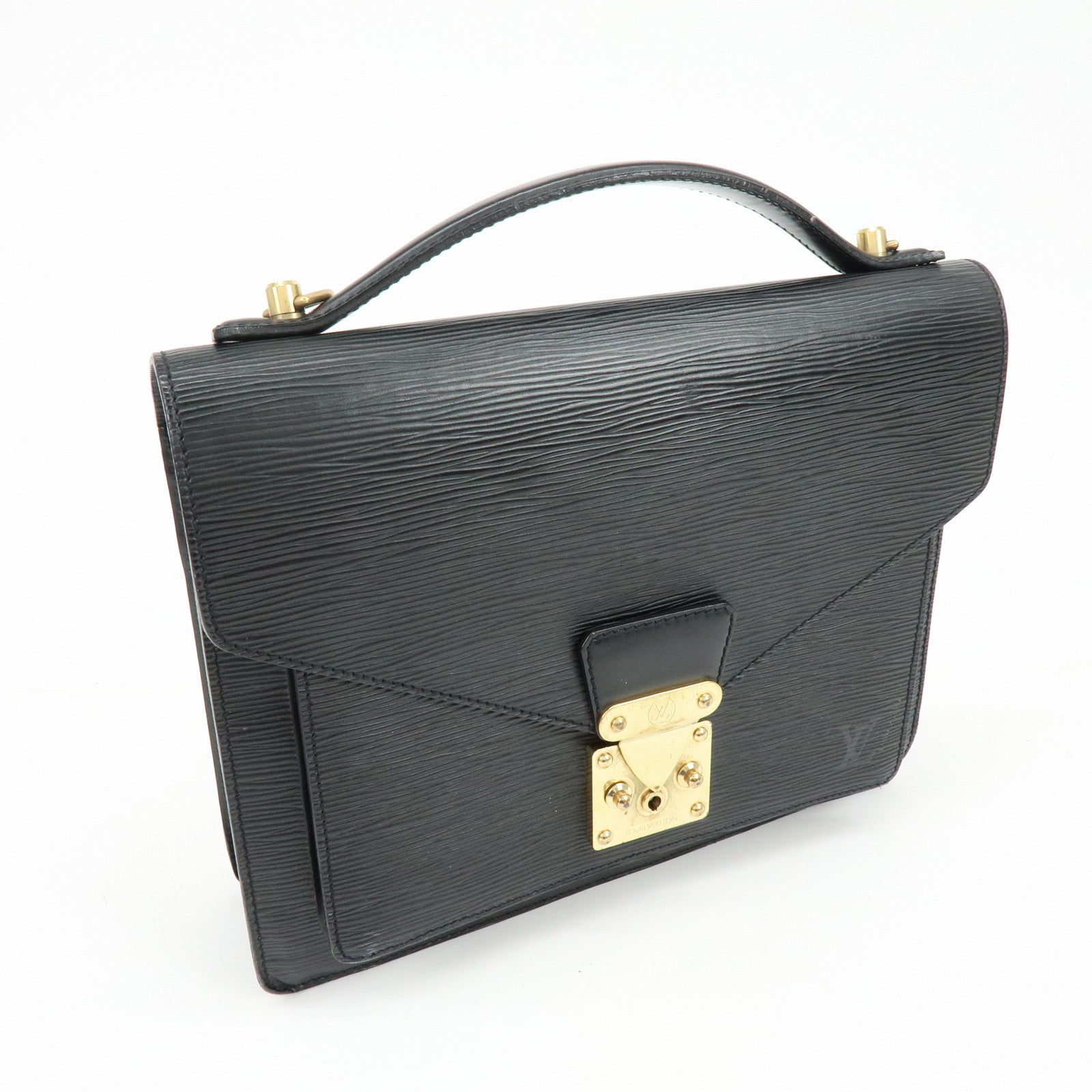 Louis Vuitton Epi Monceau 2Way Shoulder Bag Hand Bag Noir M52122