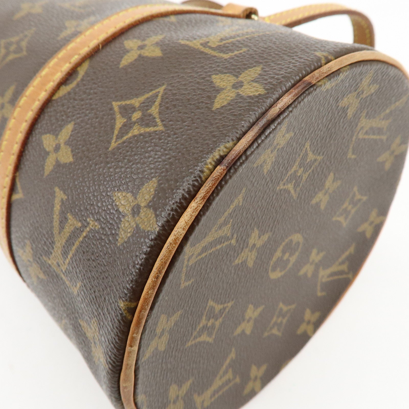 Louis Vuitton Monogram Papillon 30 Hand Bag Brown M51385