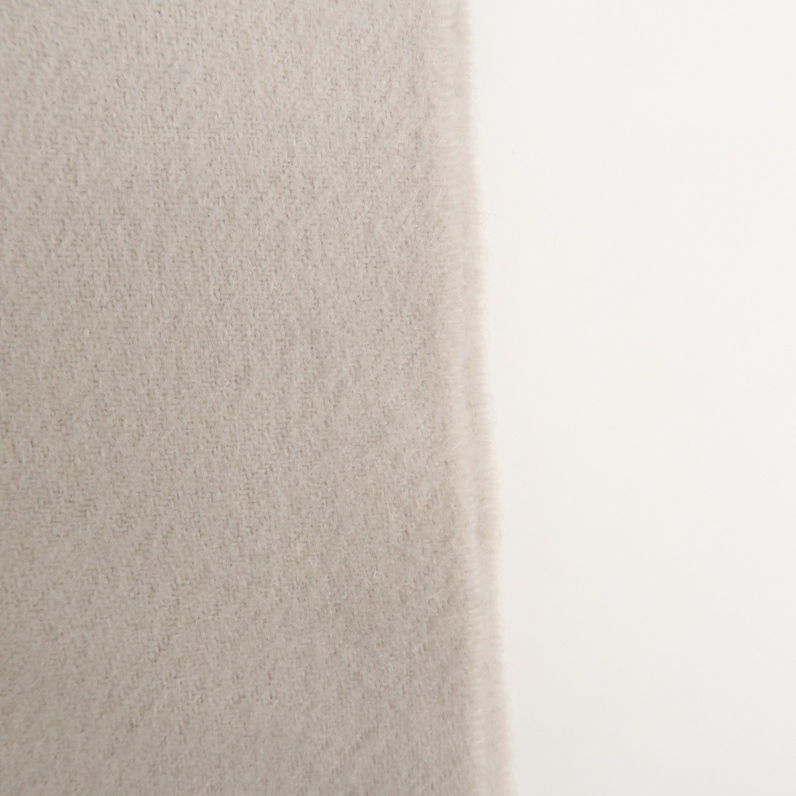 HERMES Cashmere 100% Scarf Stole Ivory