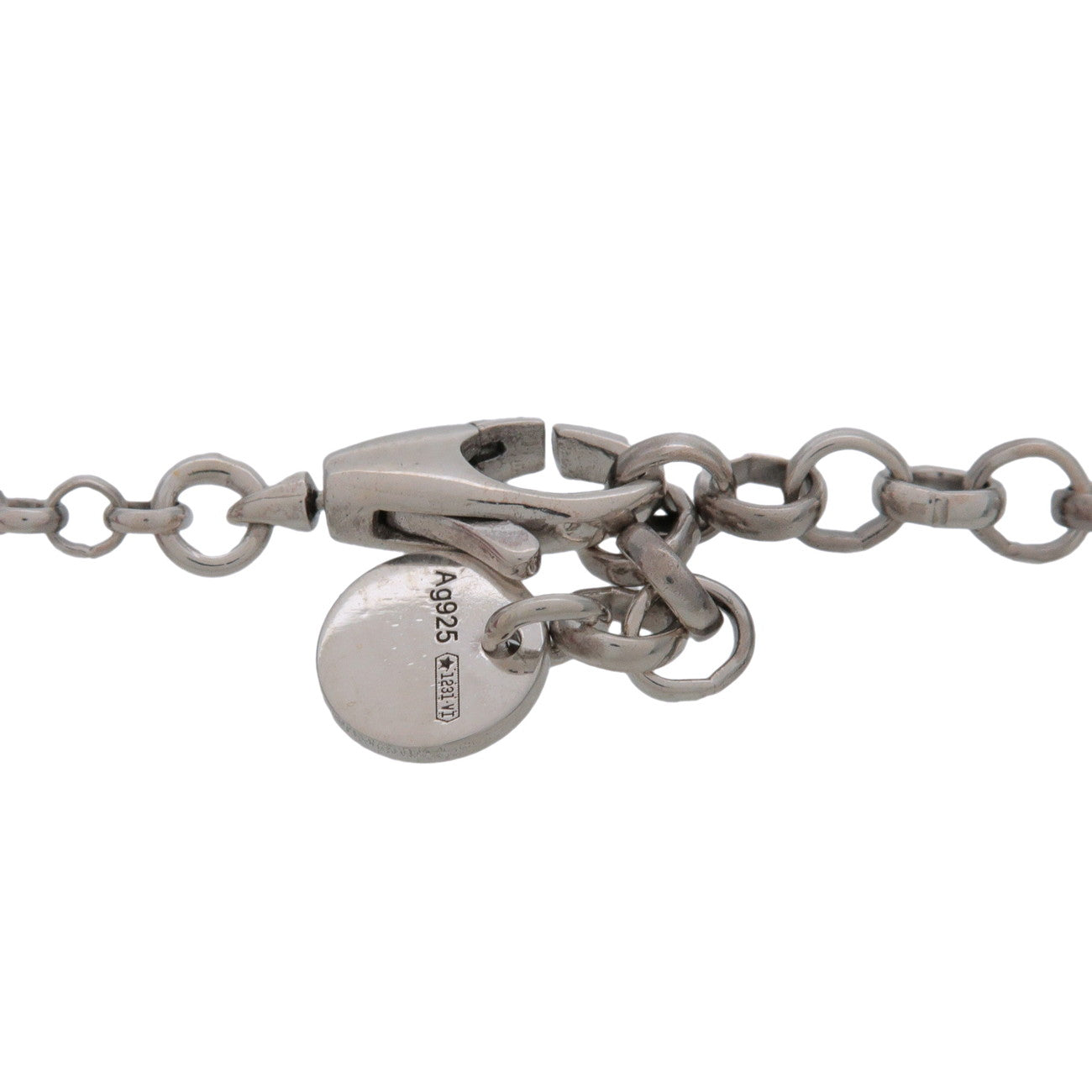GUCCI Interlocking G Arabesque Necklace SV925 Silver