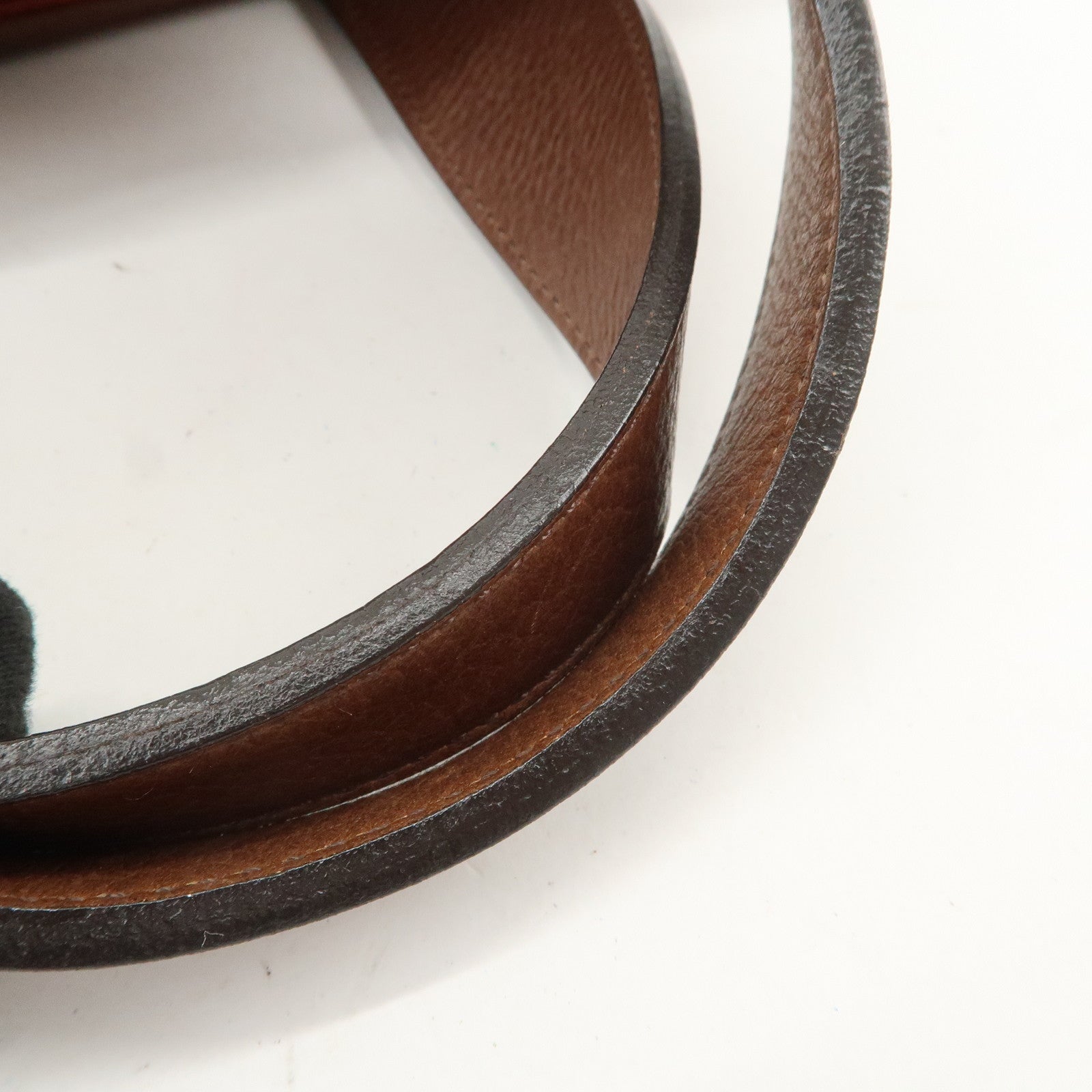 Chloe Knitted Leather Hand Bag Tote Bag Red Brown