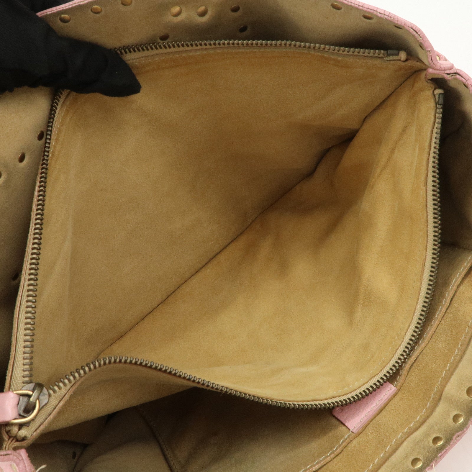 CELINE Leather Boogie Bag Hand Bag Tote Bag Pink