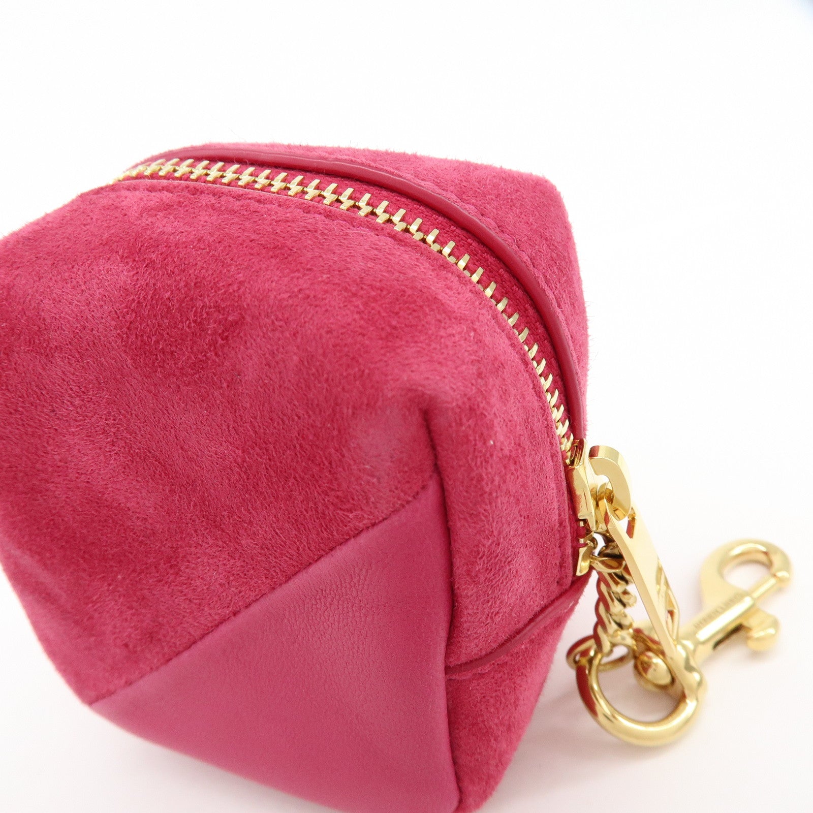 SAINT LAURENT PARIS Casandra Suede Leather Jamie Cube Pouch 669964