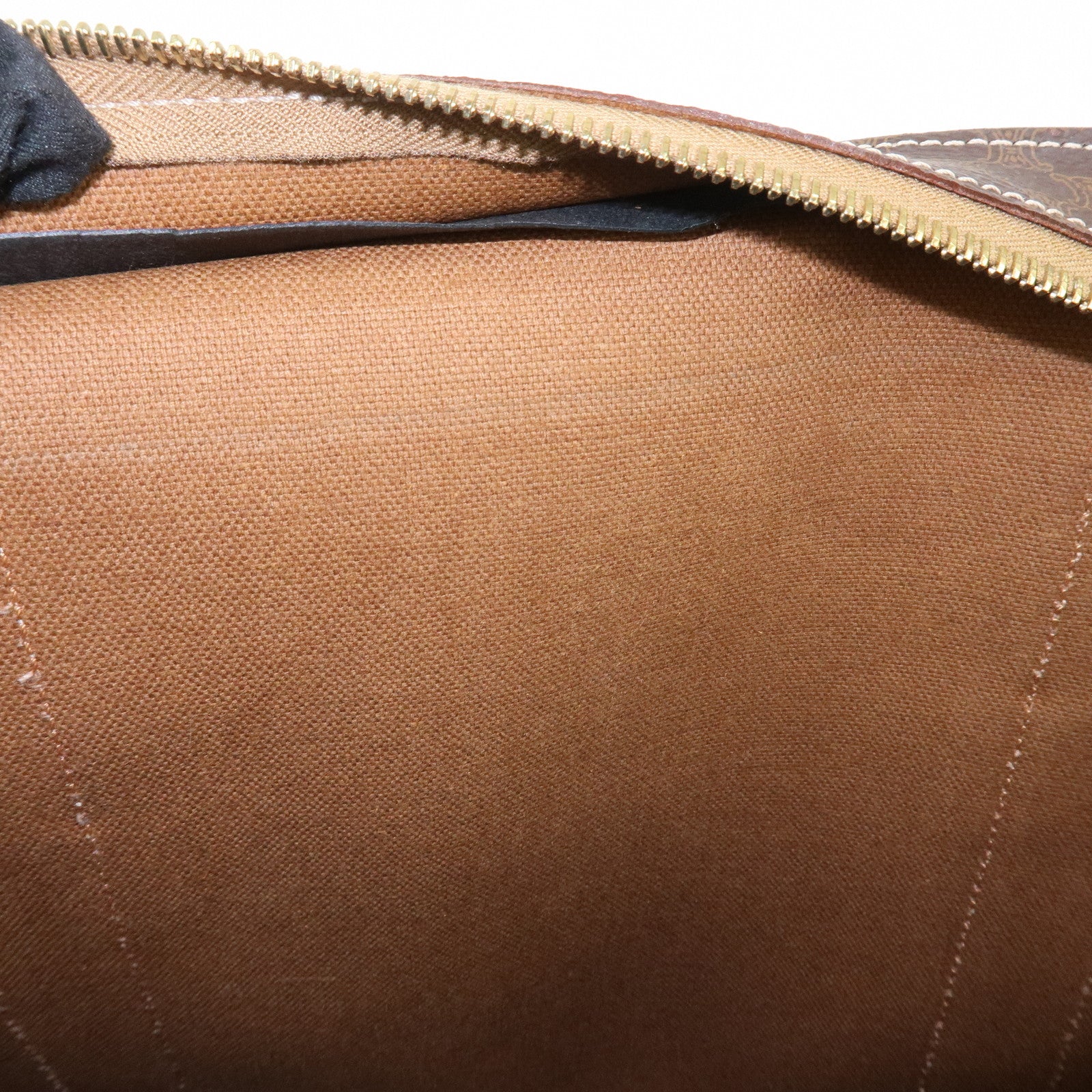 CELINE Macadam PVC Canvas Leather Tote Bag Shoulder Bag Brown