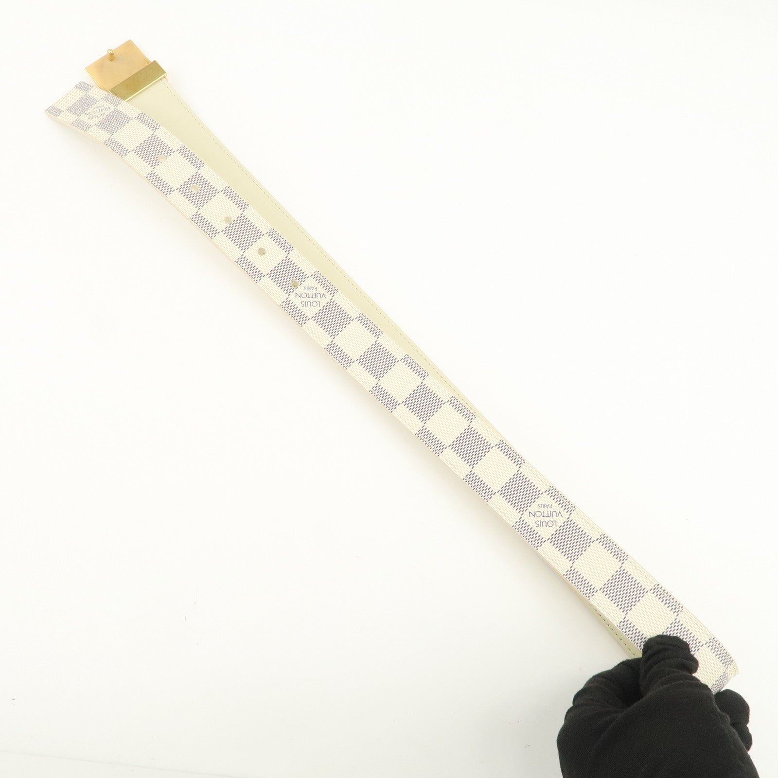 Louis Vuitton Damier Azur Ceinture Canvas Belt 85/34 M9678