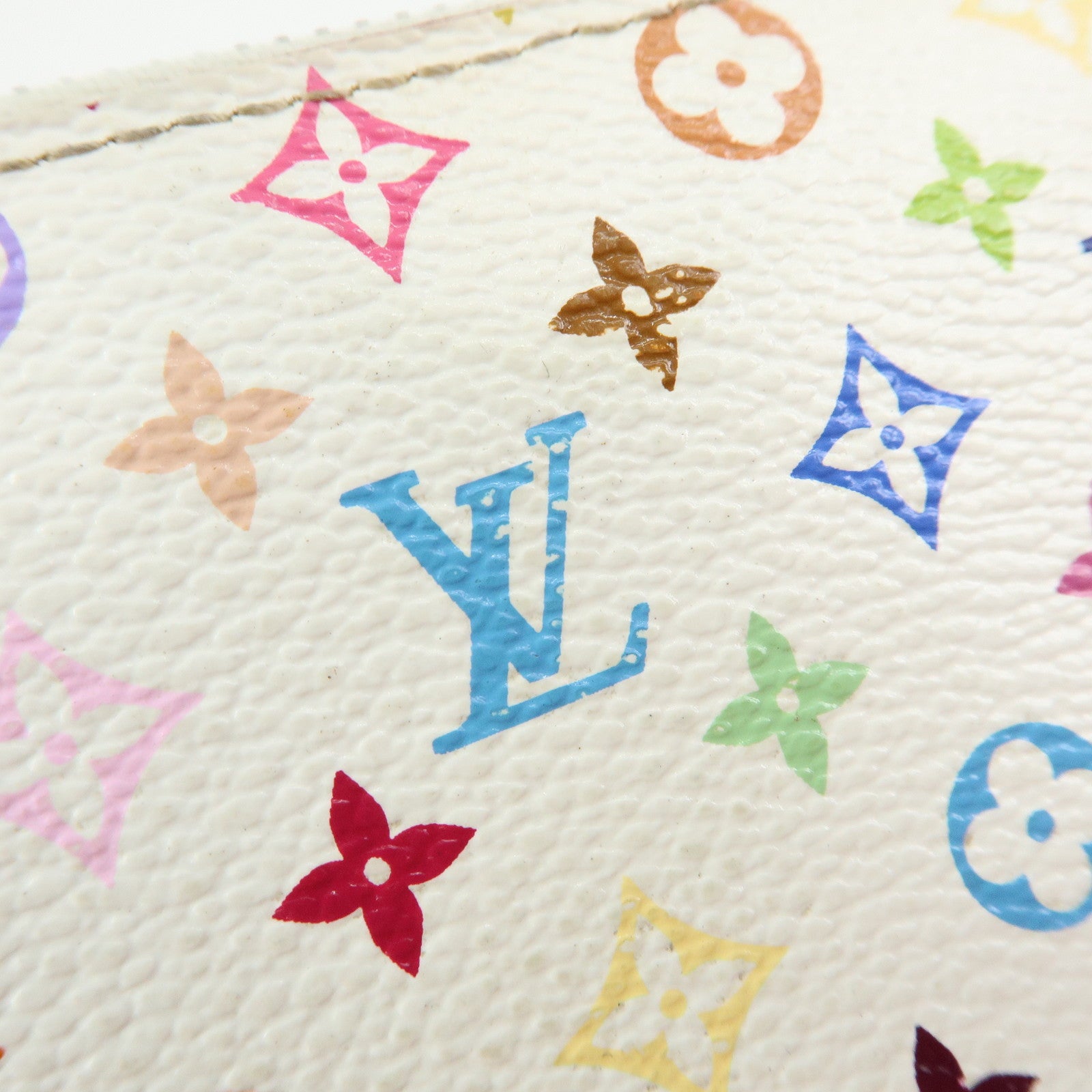 Louis Vuitton Monogram Multicolor Zippy Long Wallet Blanc M60241