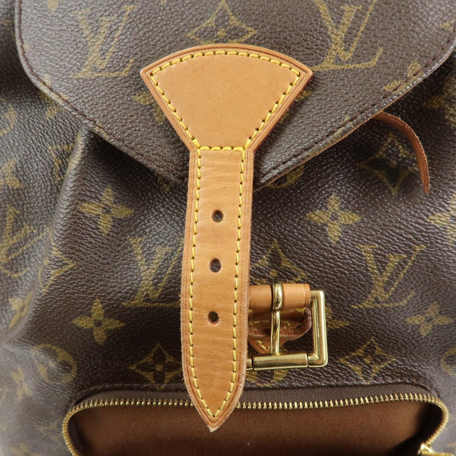 Louis Vuitton Monogram Montsouris MM Backpack Rucksack Brown M51136