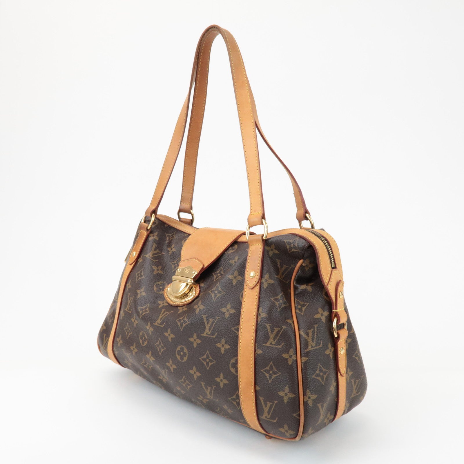 Louis Vuitton Monogram Stresa PM Shoulder Bag Brown M51186