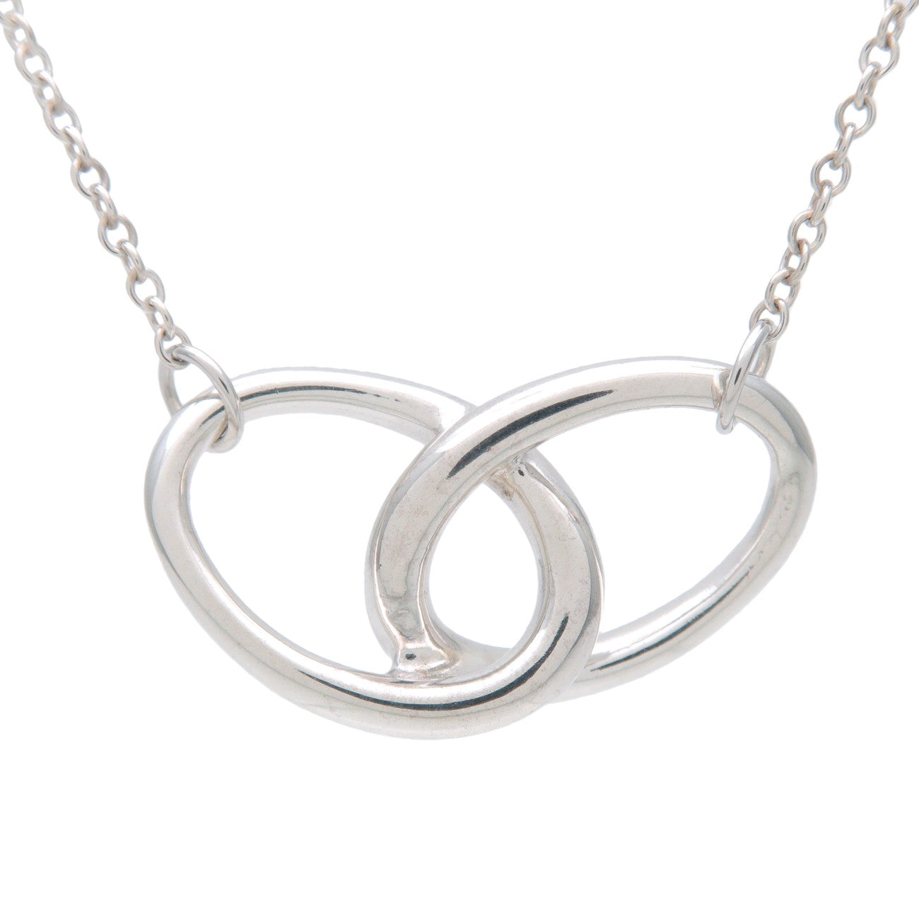 Tiffany & Co Double Loop Necklace SV925 Silver