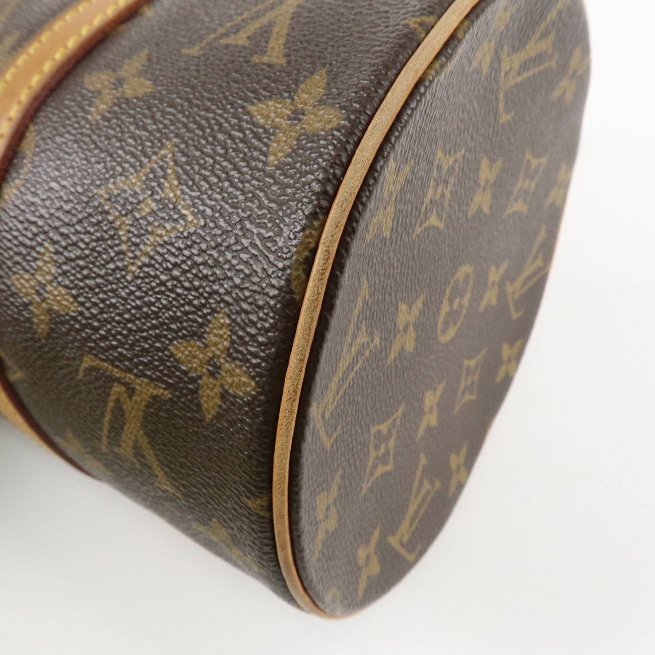 Louis Vuitton Monogram Papillon 30 Hand Bag New Style Brown M51385 Used