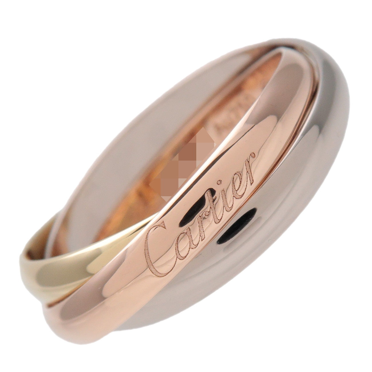 Cartier Trinity Ring SM K18 750YG/PG/WG #52 US6 EU52 HK13.5