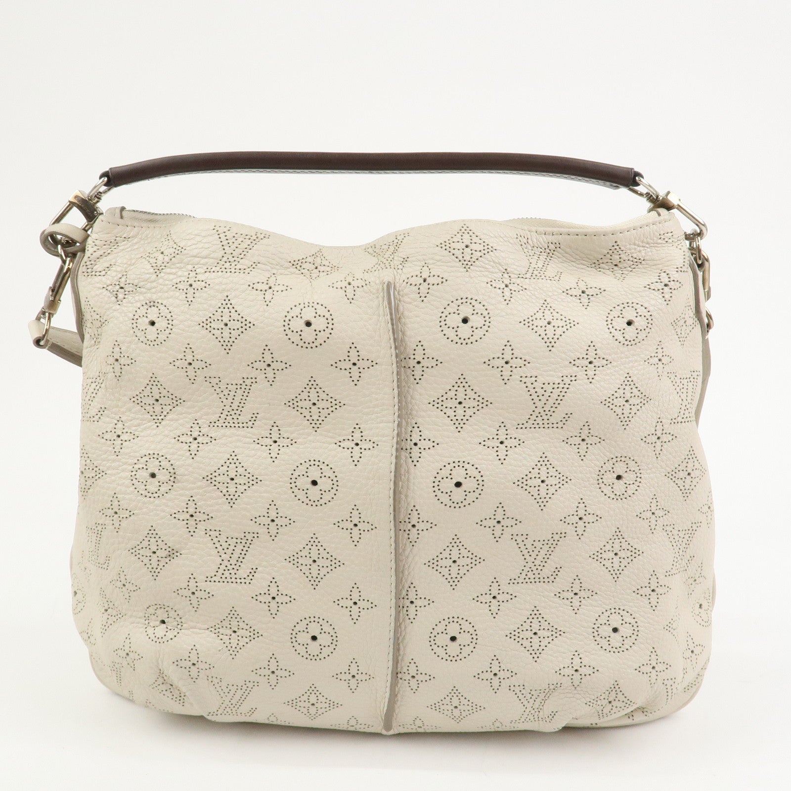 Louis Vuitton Monogram Mahina Selene PM Shoulder Bag Blanc M94275