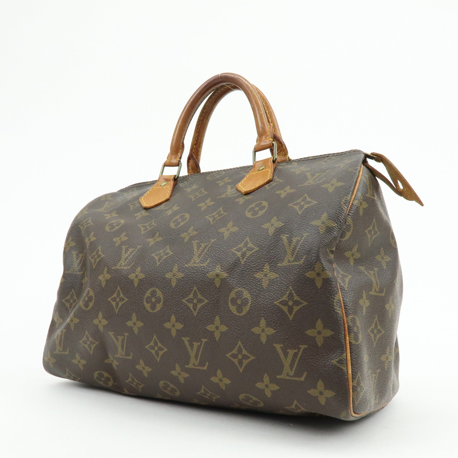 Louis Vuitton Monogram Speedy 30 Boston Bag Hand Bag Brown M41526