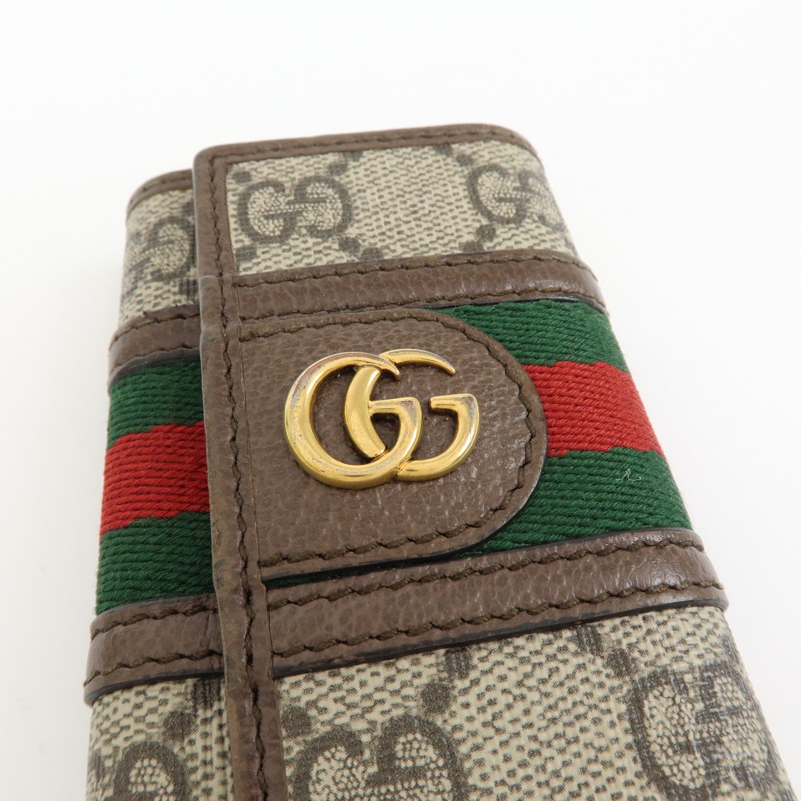 GUCCI GG Marmont Sherry GG Supreme Leather 6 Ring Key Case 603732