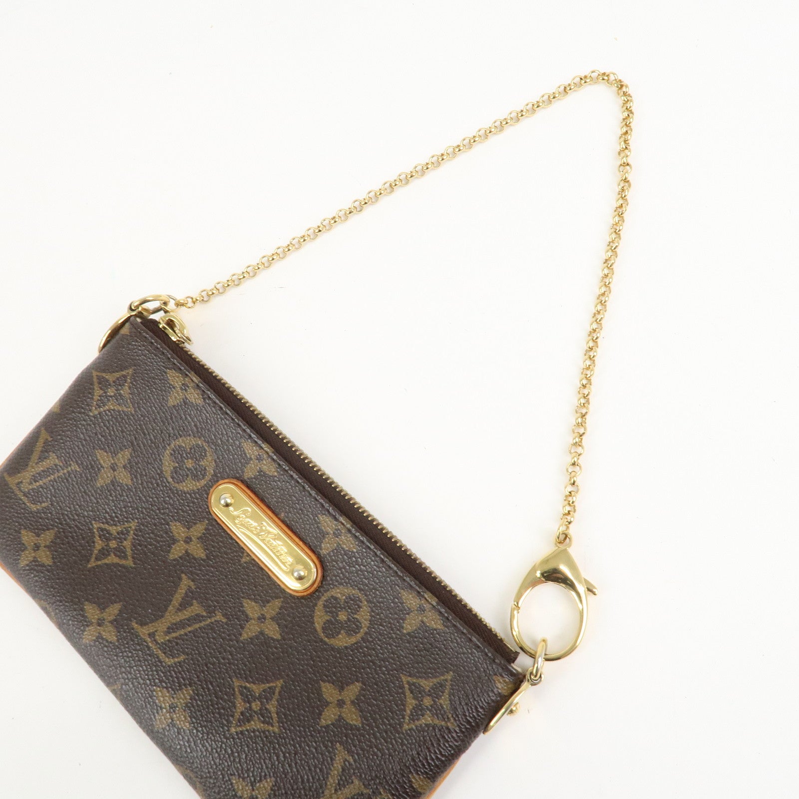 Louis Vuitton Monogram Pochette Milla MM Chain Hand Bag M60094
