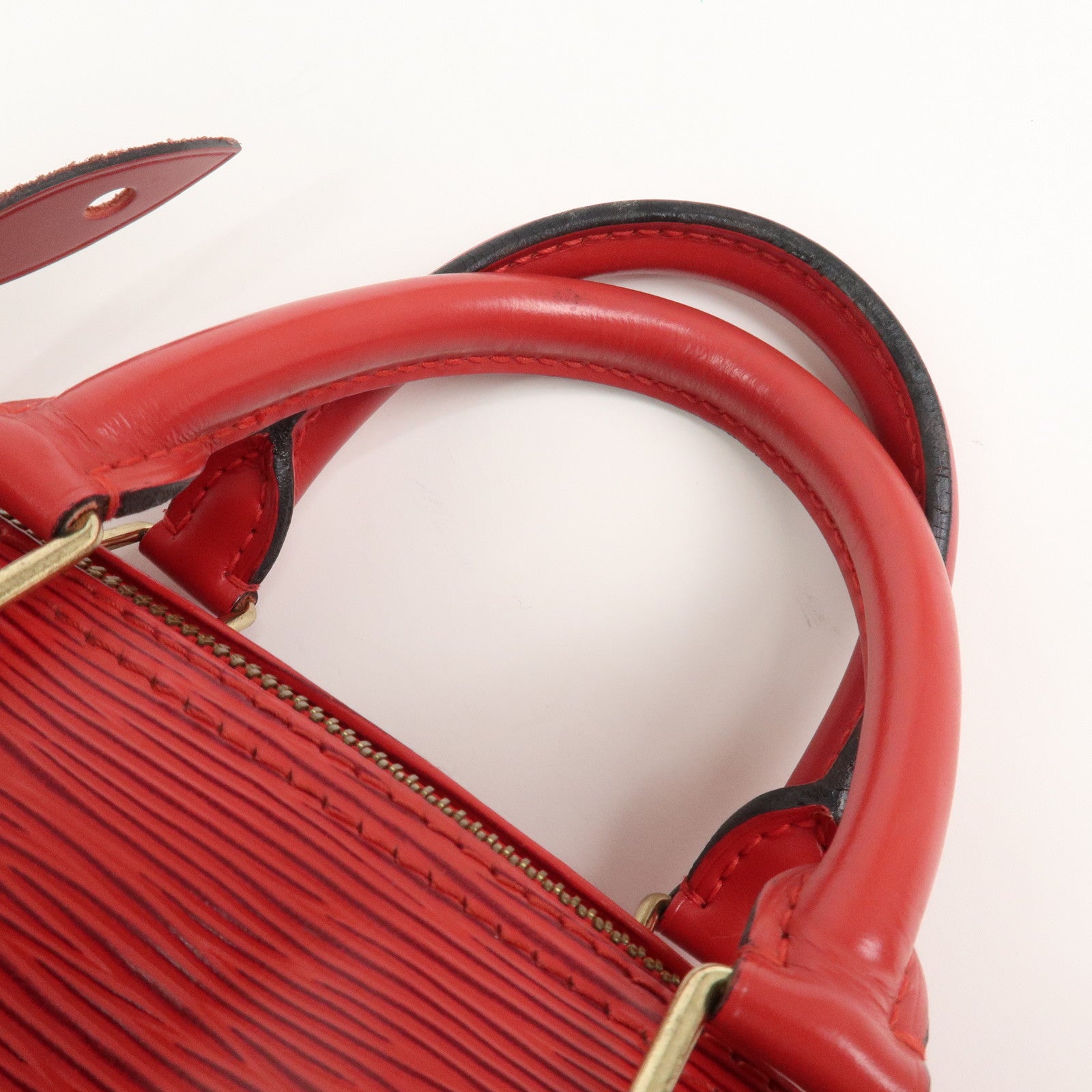 Louis Vuitton Epi Leather Speedy 30 Boston Bag Castilian Red M41526