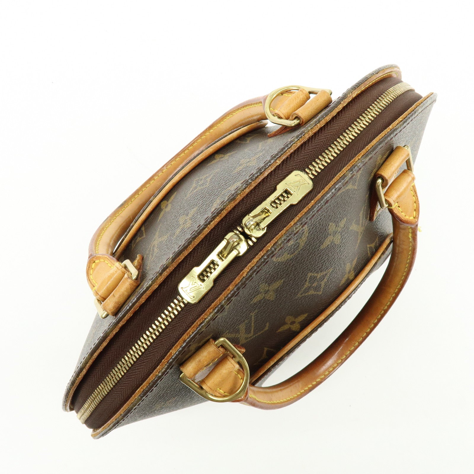 Louis Vuitton Monogram Ellipse PM Hand Bag Brown M51127