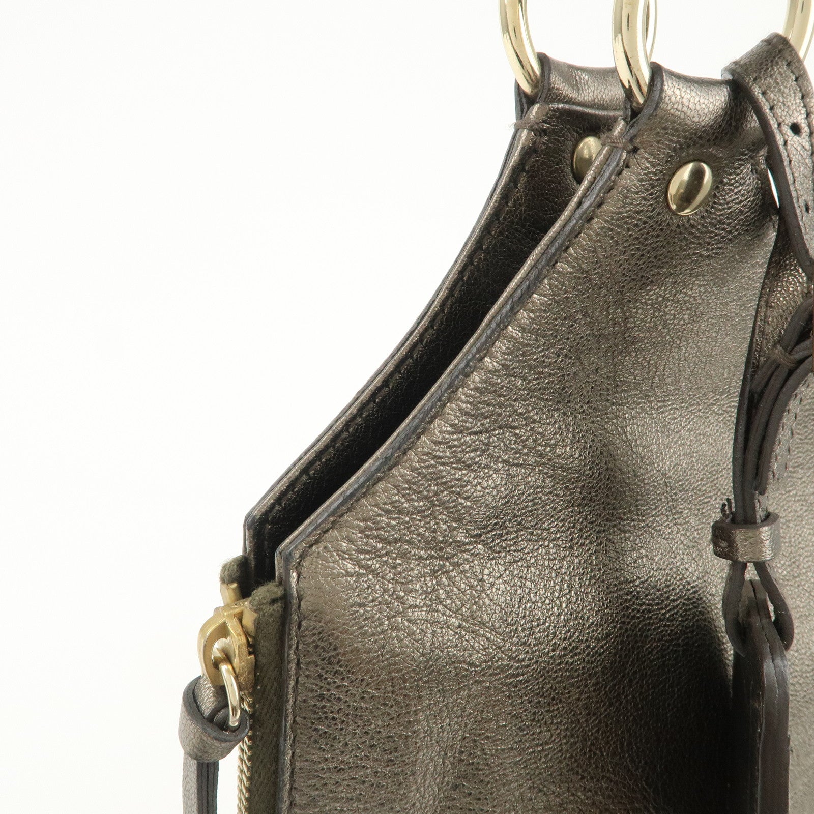 SAINT LAURENT Metropolis Rive Gauche Leather Tote Bag 177739